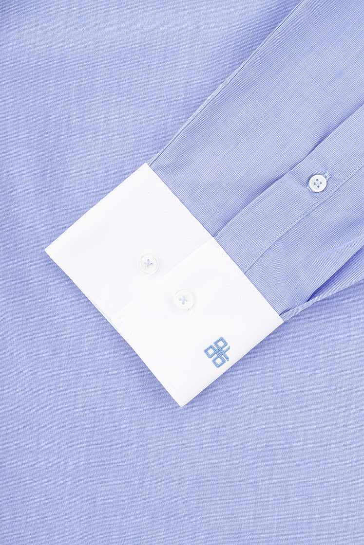 Blue White-Collar Classic Shirt - De Backers - 3