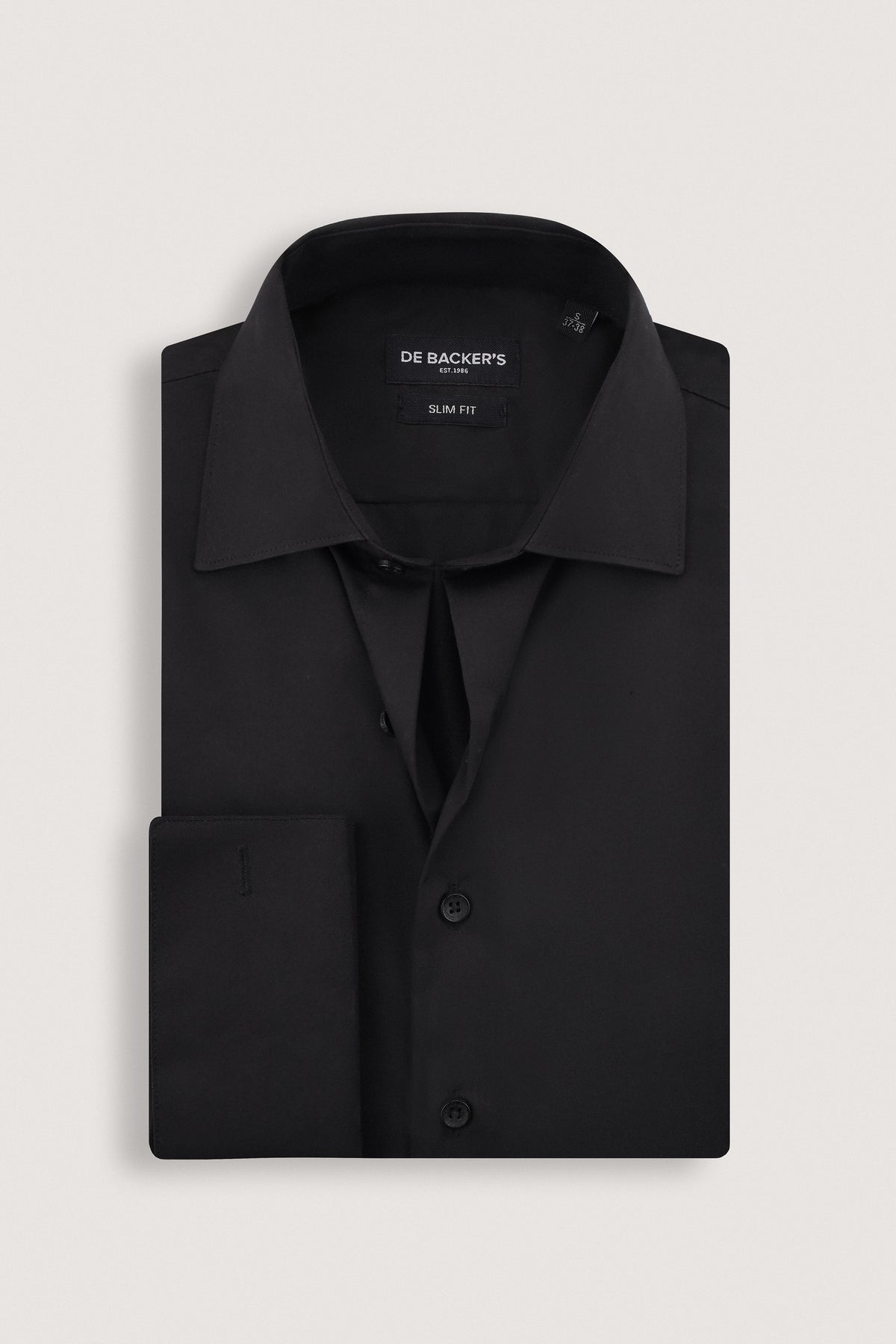 Men's Shirt Egypt - Black Bamboo Slim Cuff Shirt - 1