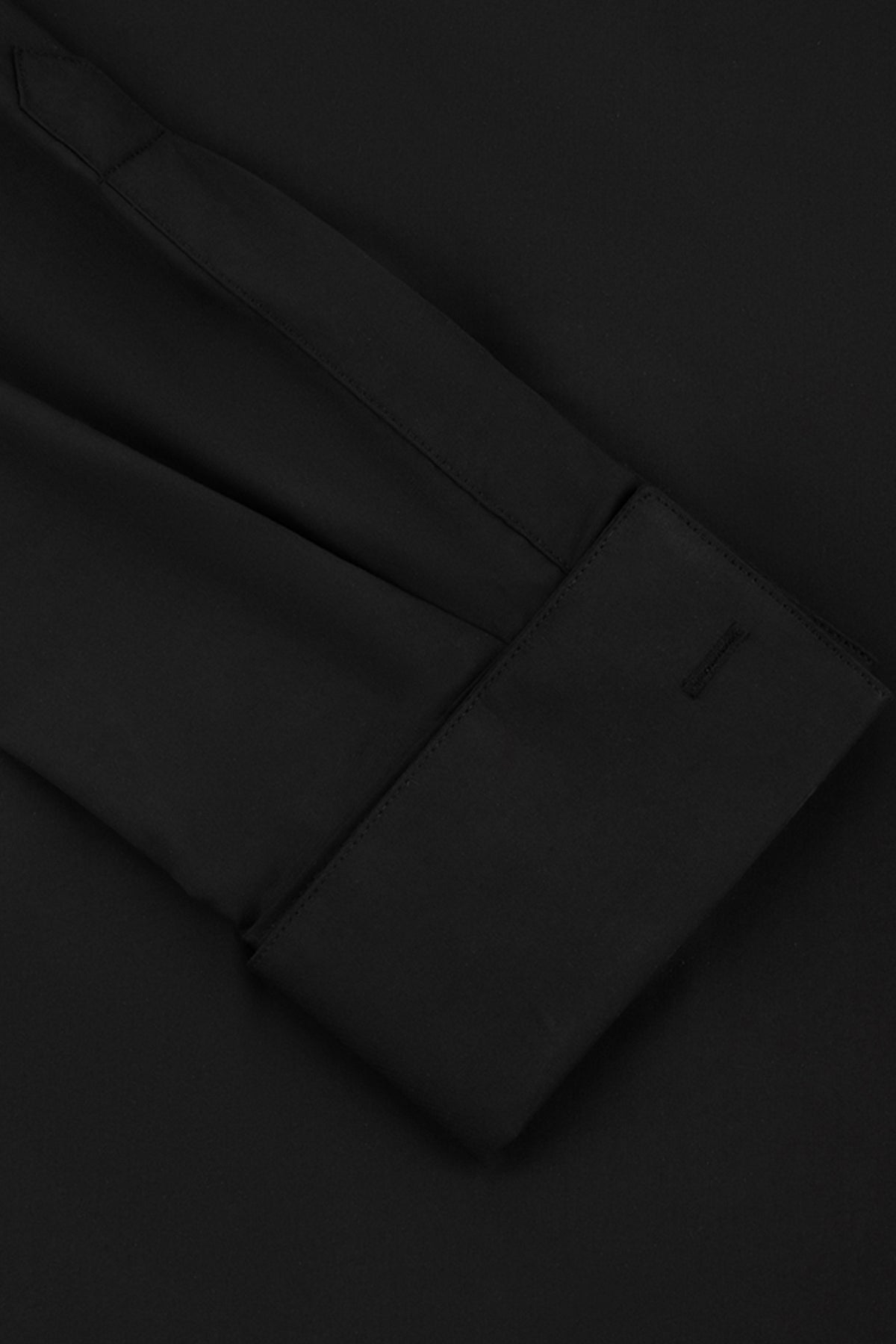 Men's Shirt Egypt - Black Bamboo Slim Cuff Shirt - 3