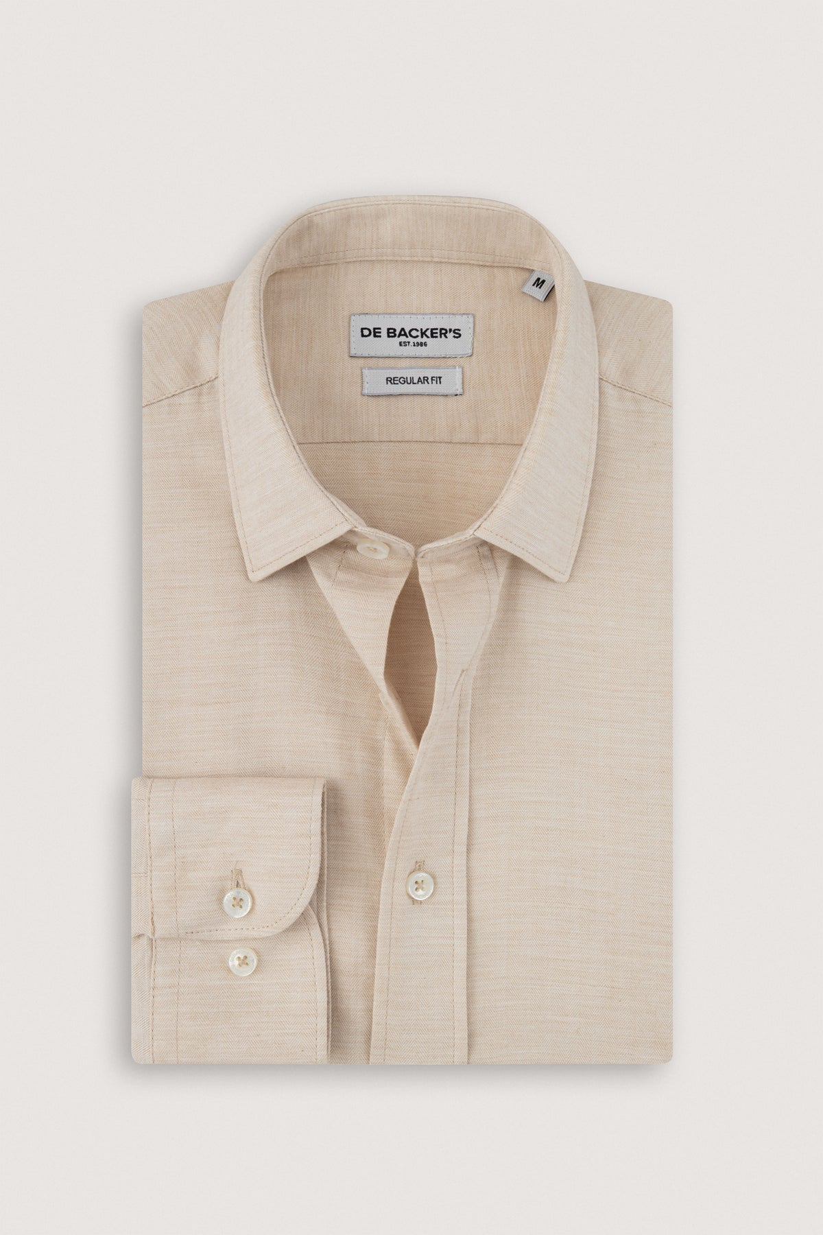 Beige Casual Shirt - De Backers - 1