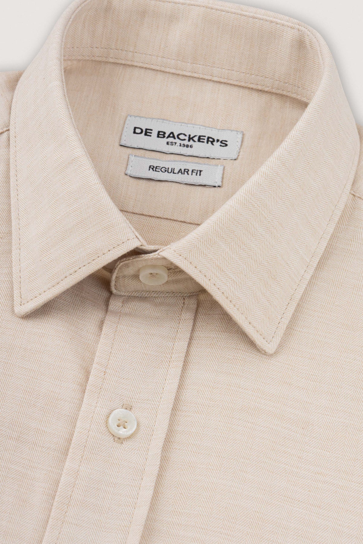 Beige Casual Shirt - De Backers - 2