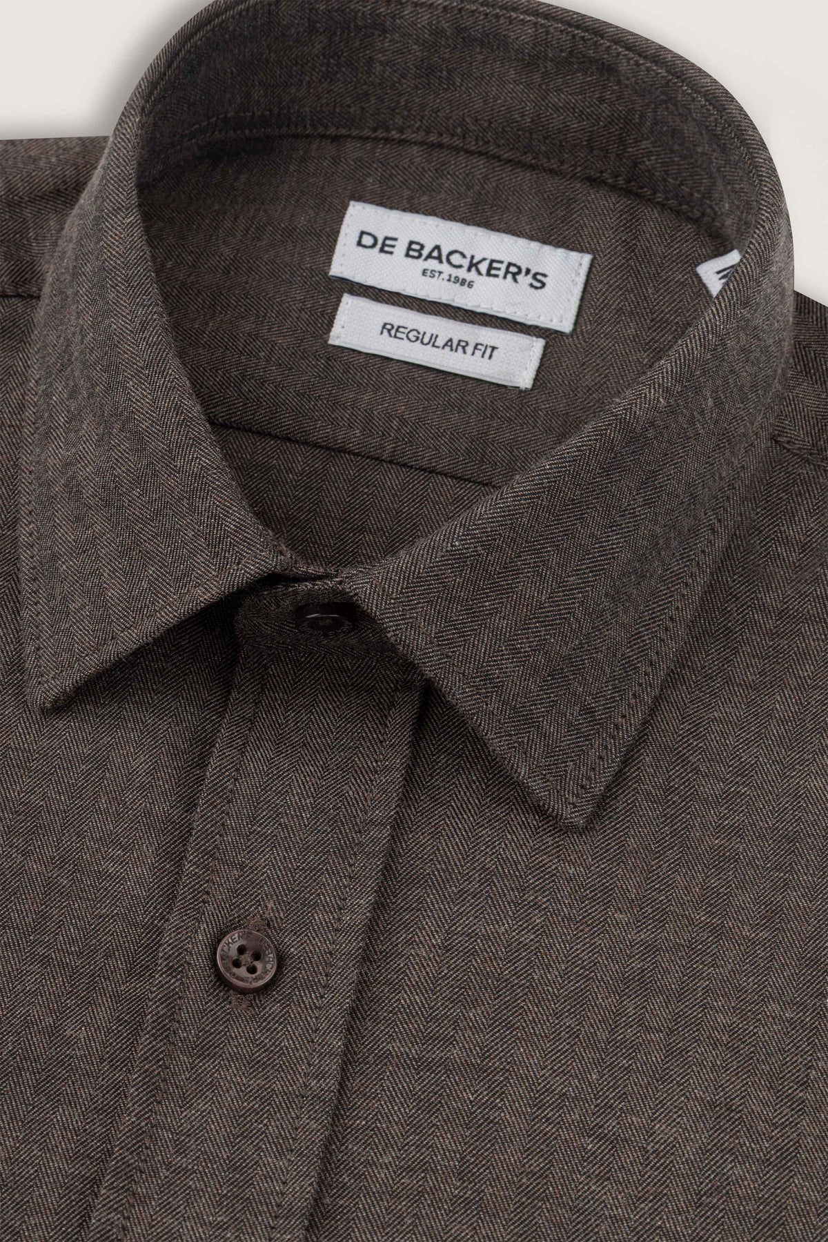 Dark Brown Casual Shirt - De Backers - 2