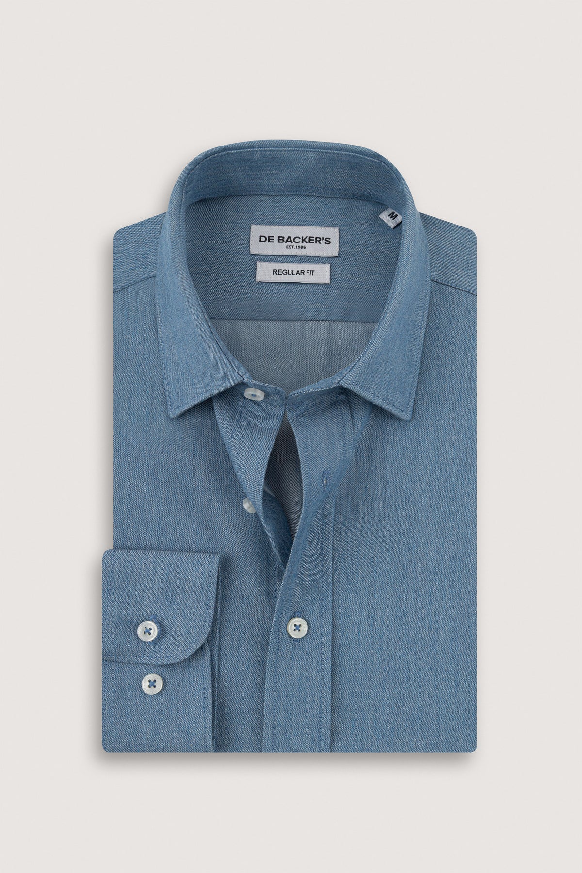 Petrol Blue Casual Shirt - De Backers - 1