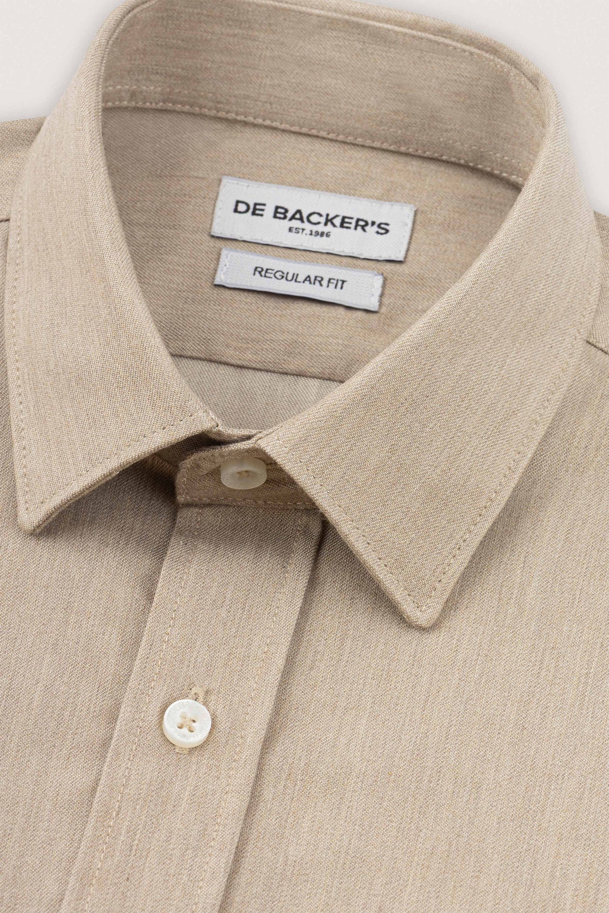 Beige Casual Shirt - De Backers - 2