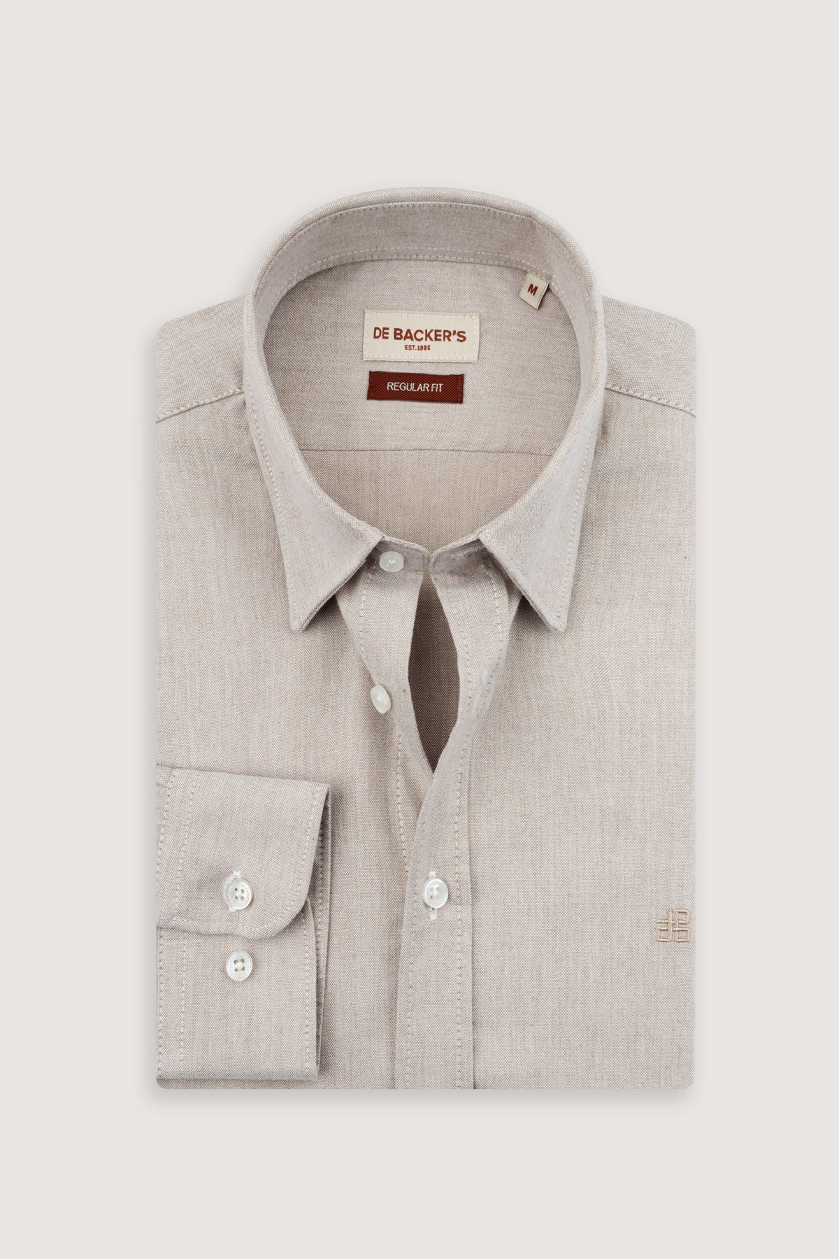 Beige Casual Shirt - De Backers - 1