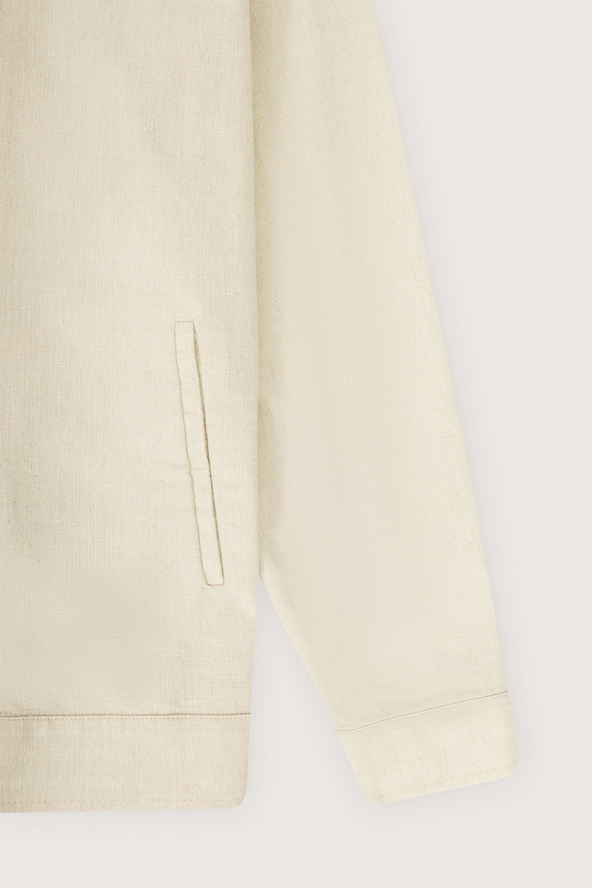 Beige Casual Linen Overshirt - De Backers - 3