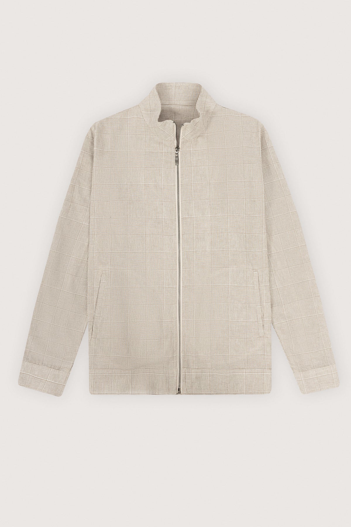 Brown Casual Linen Overshirt - De Backers - 1