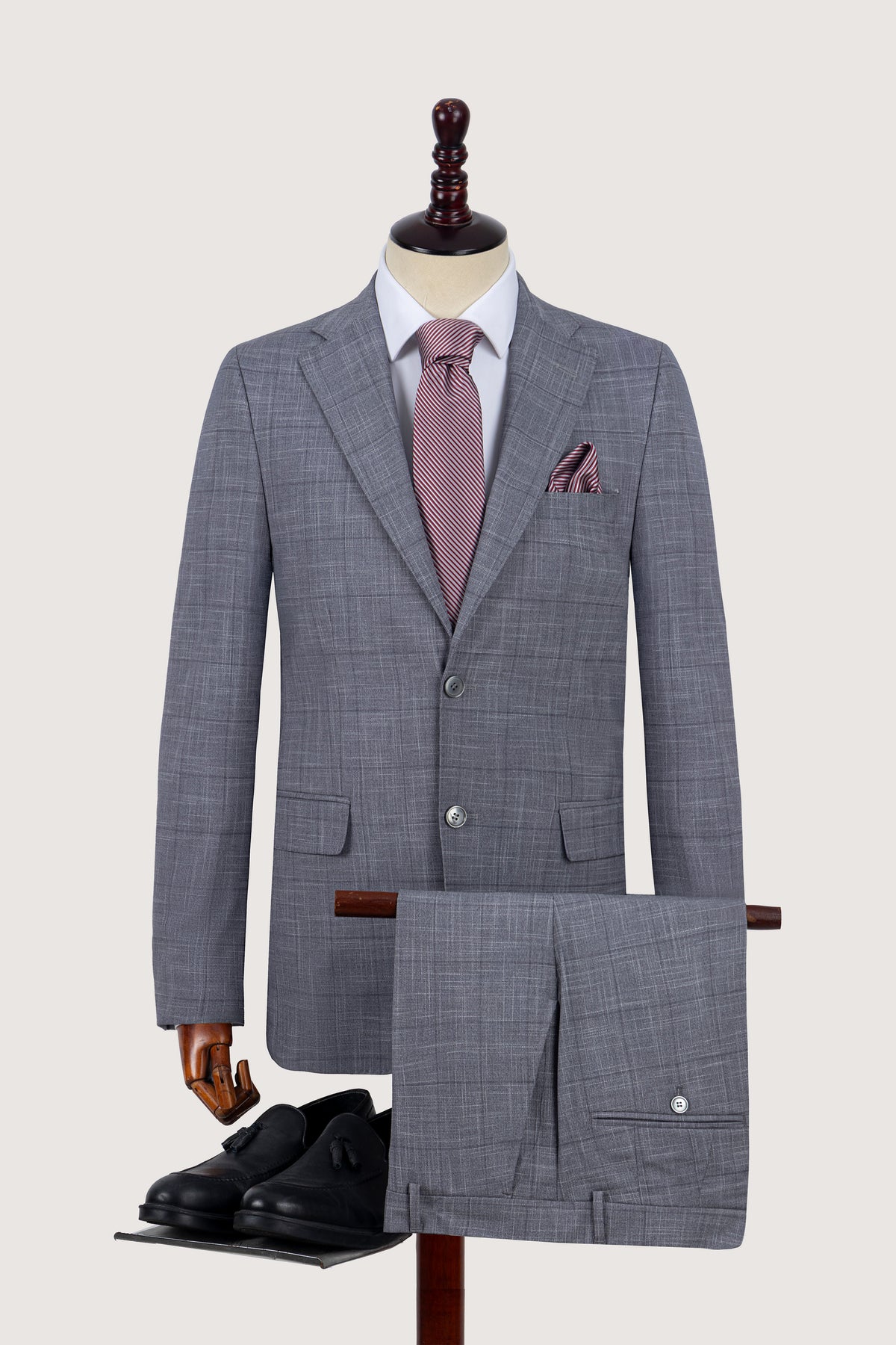 Grey Classic City Suit - De Backers - 2