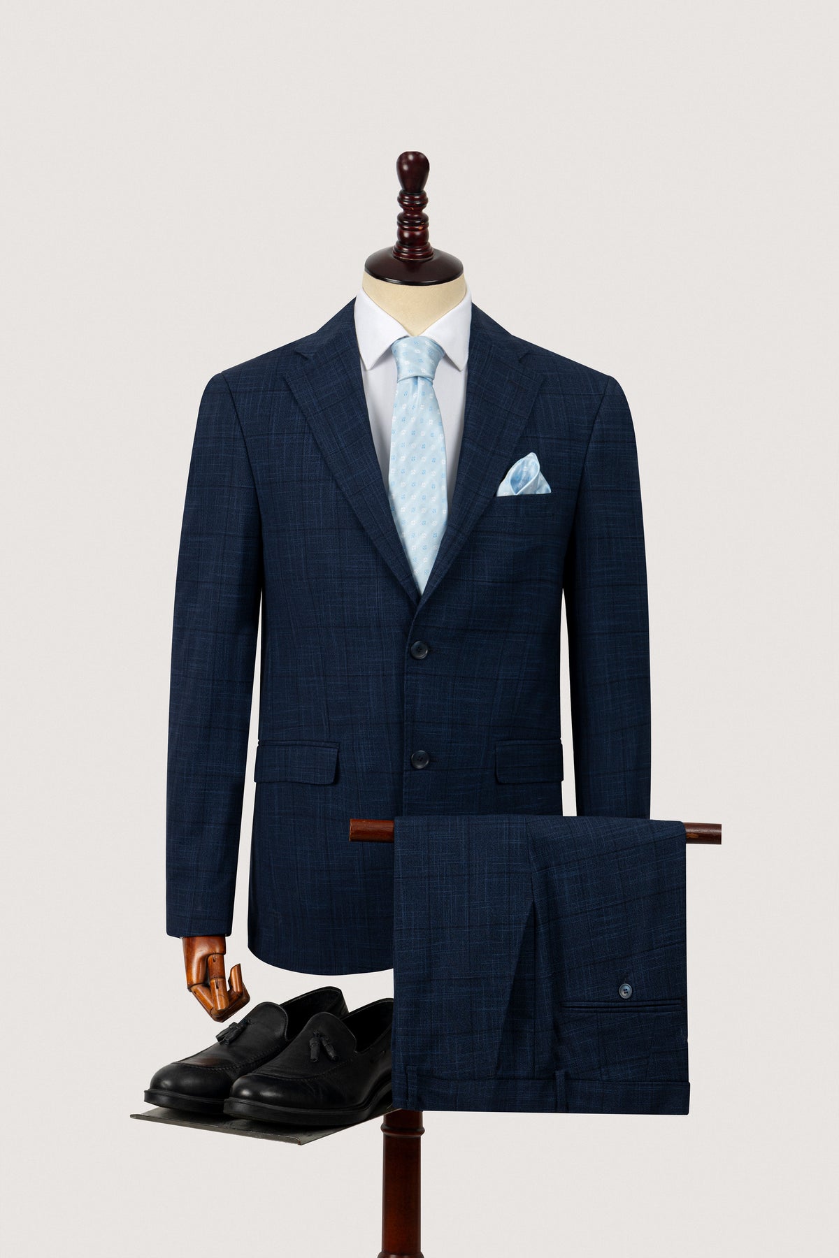 Men's Suit Egypt - Navy Check Classic City Suit - 1