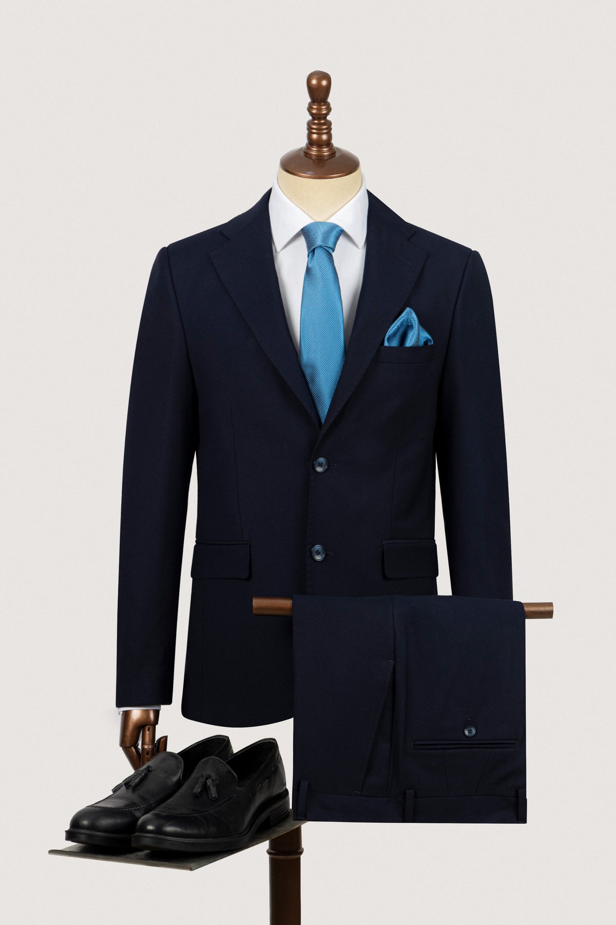 Navy Classic Bamboo Suit - De Backers - 1