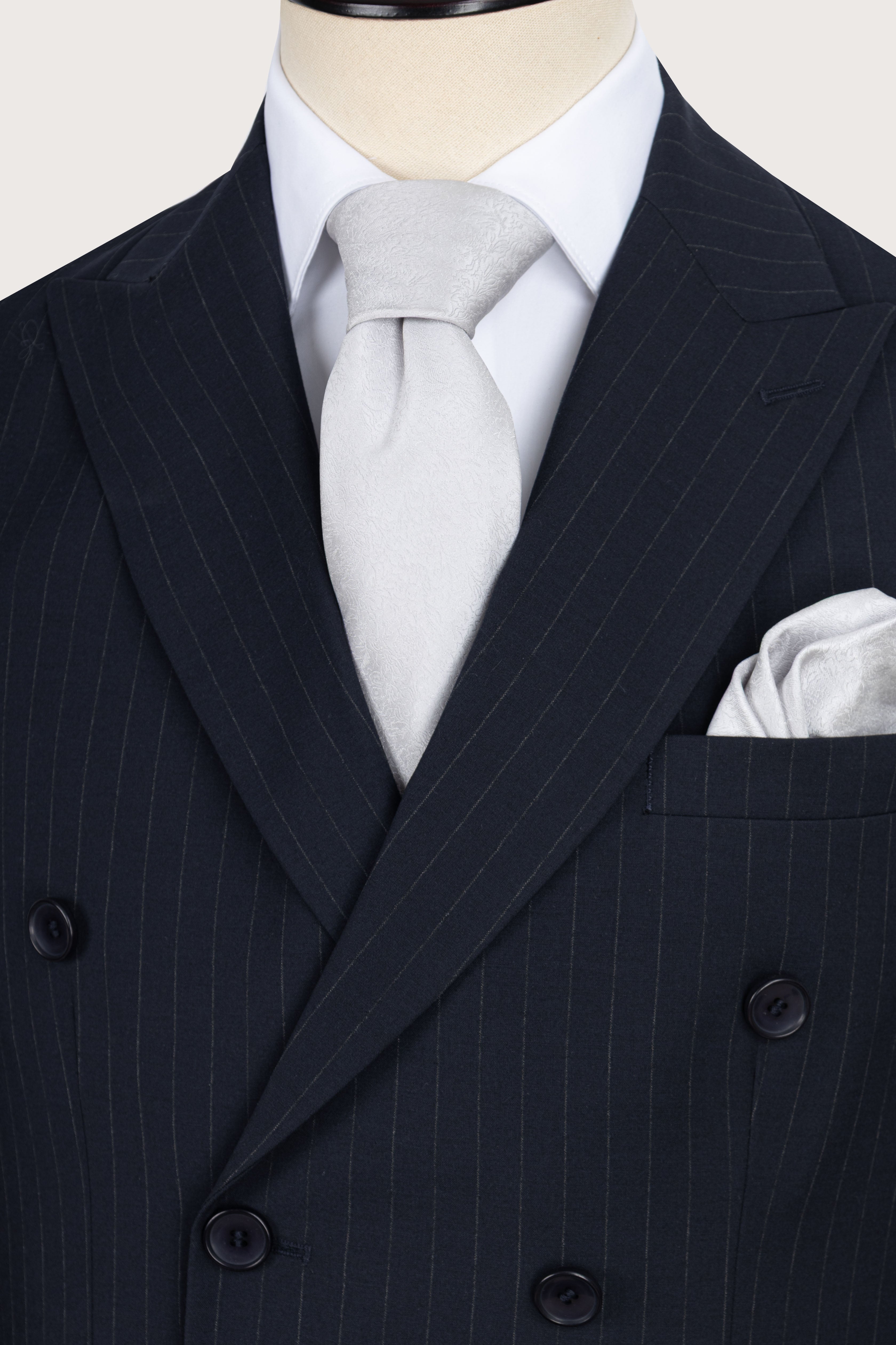 men's suit Egypt - Dark Navy Double Breasted Suit - 2