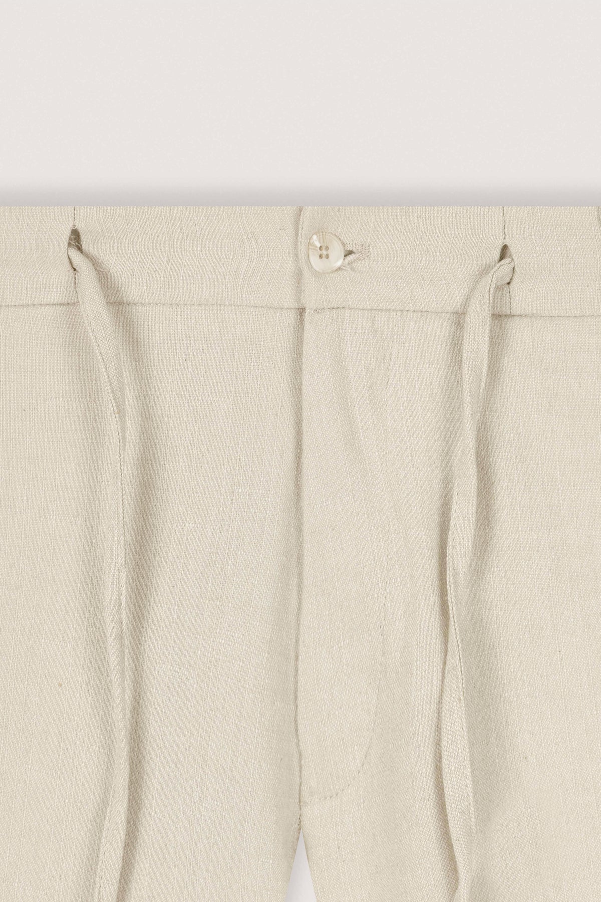 Cream Casual Linen Trousers - De Backers - 2