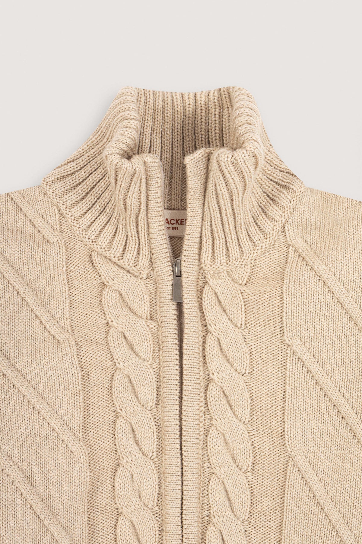 Cream Knitted Jacket - De Backers - 2