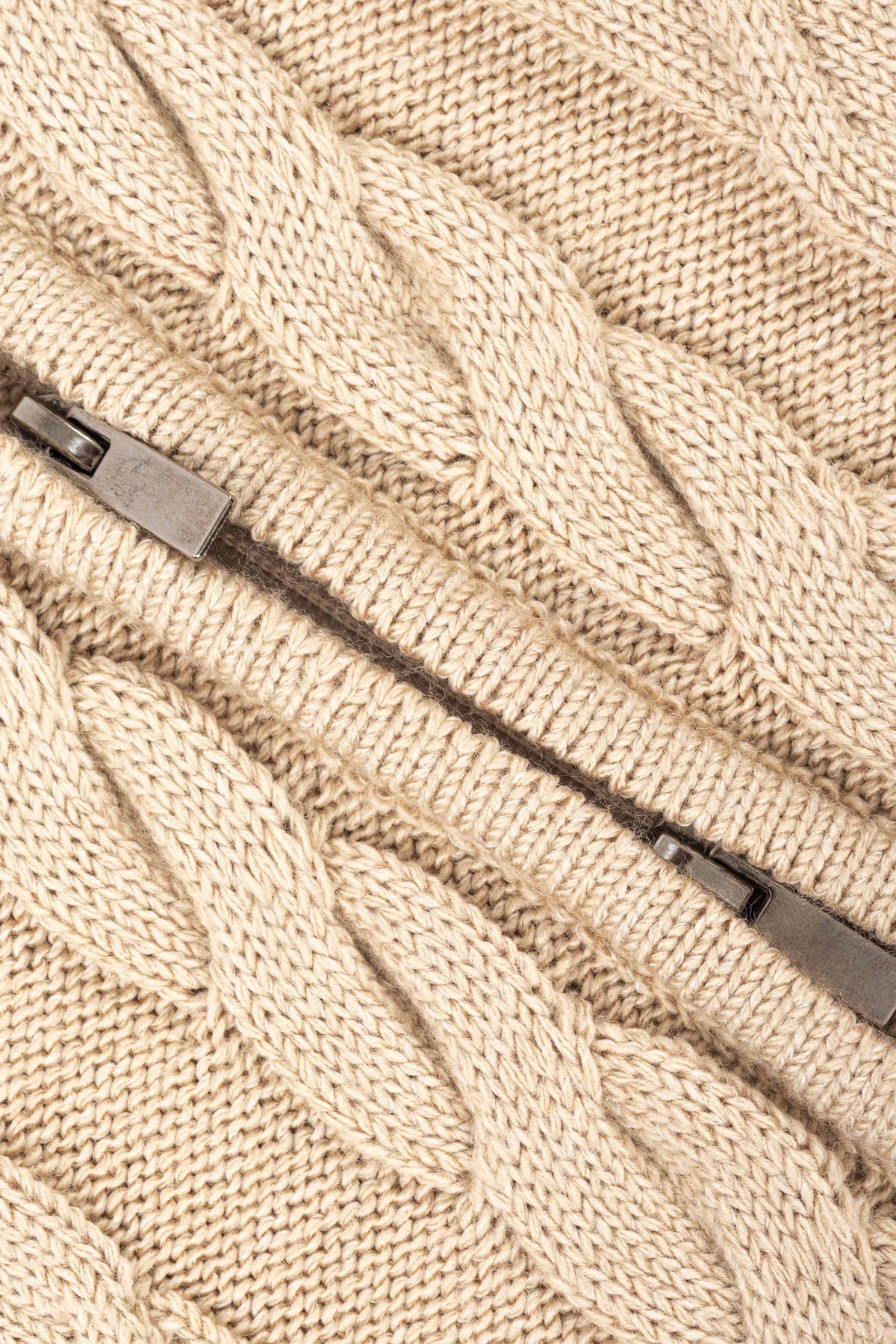 Cream Knitted Jacket - De Backers - 4
