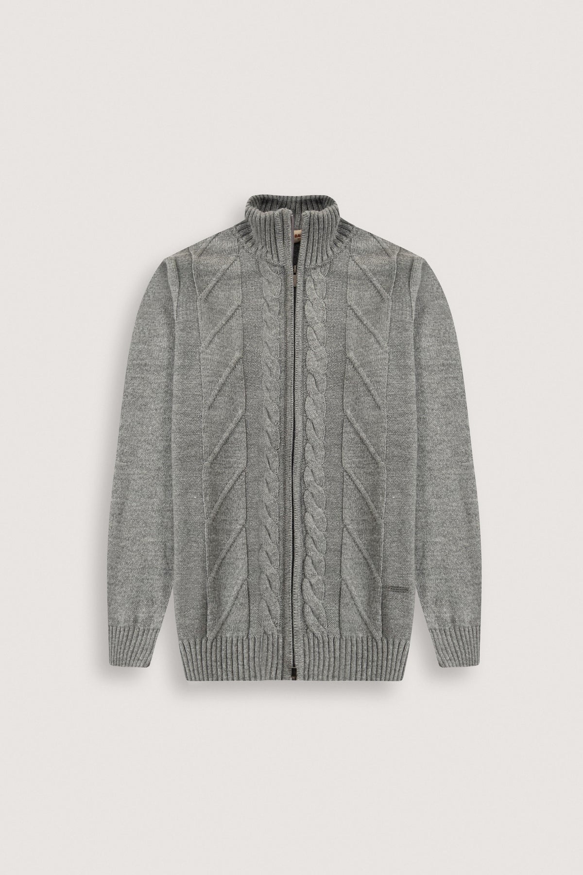 Grey Knitted Jacket - De Backers - 1