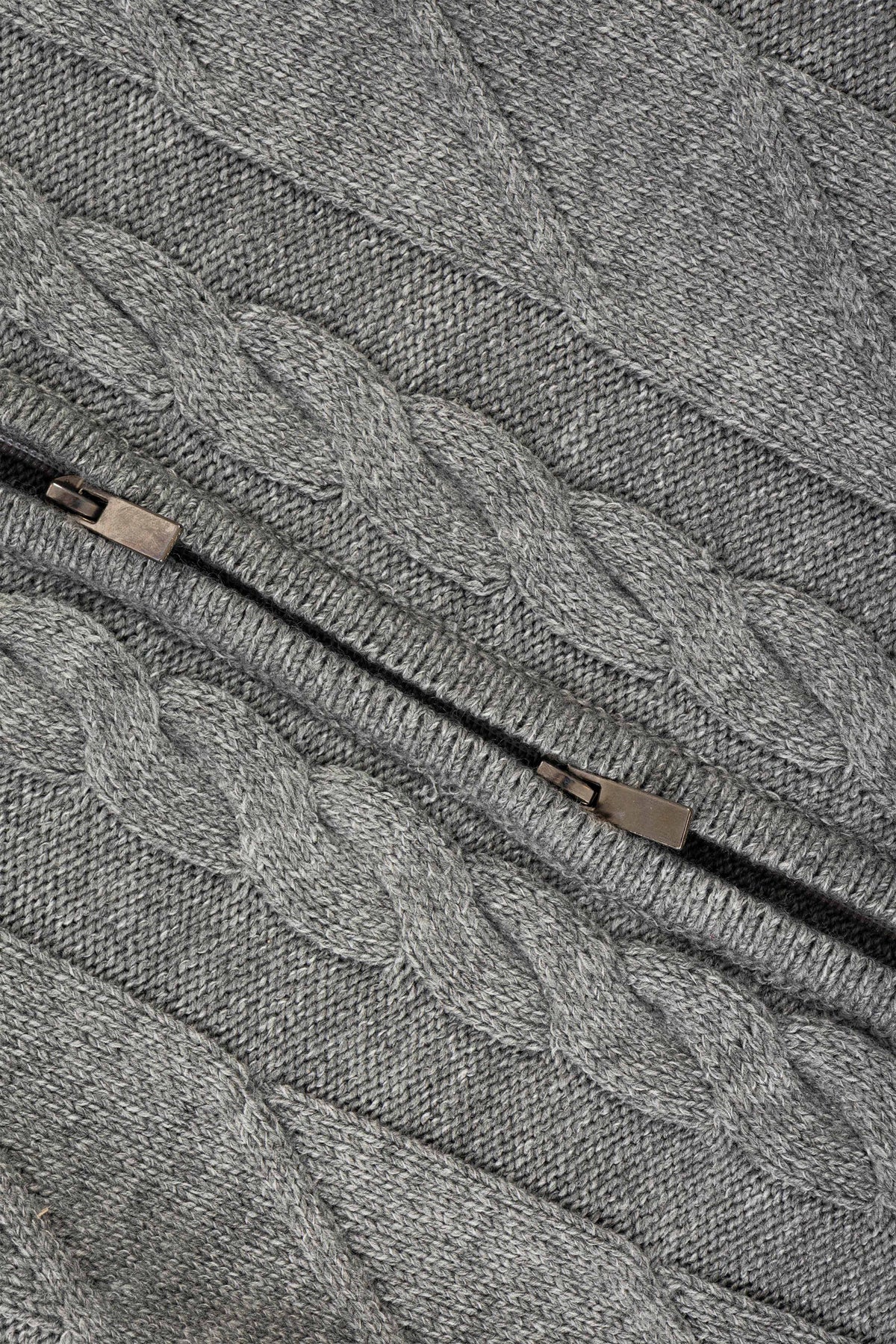 Grey Knitted Jacket - De Backers - 4