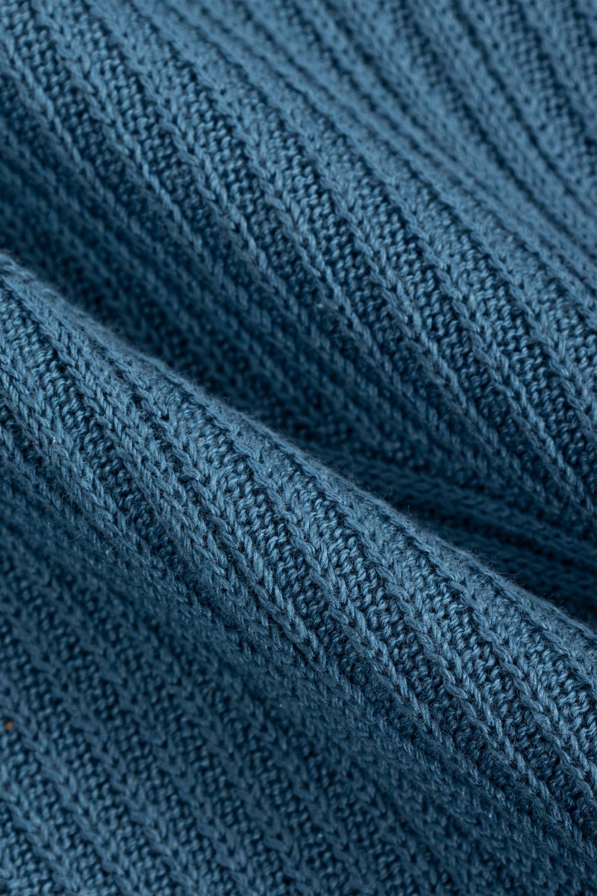 Steel Blue Half Cool Jacquard Pullover - De Backers - 4