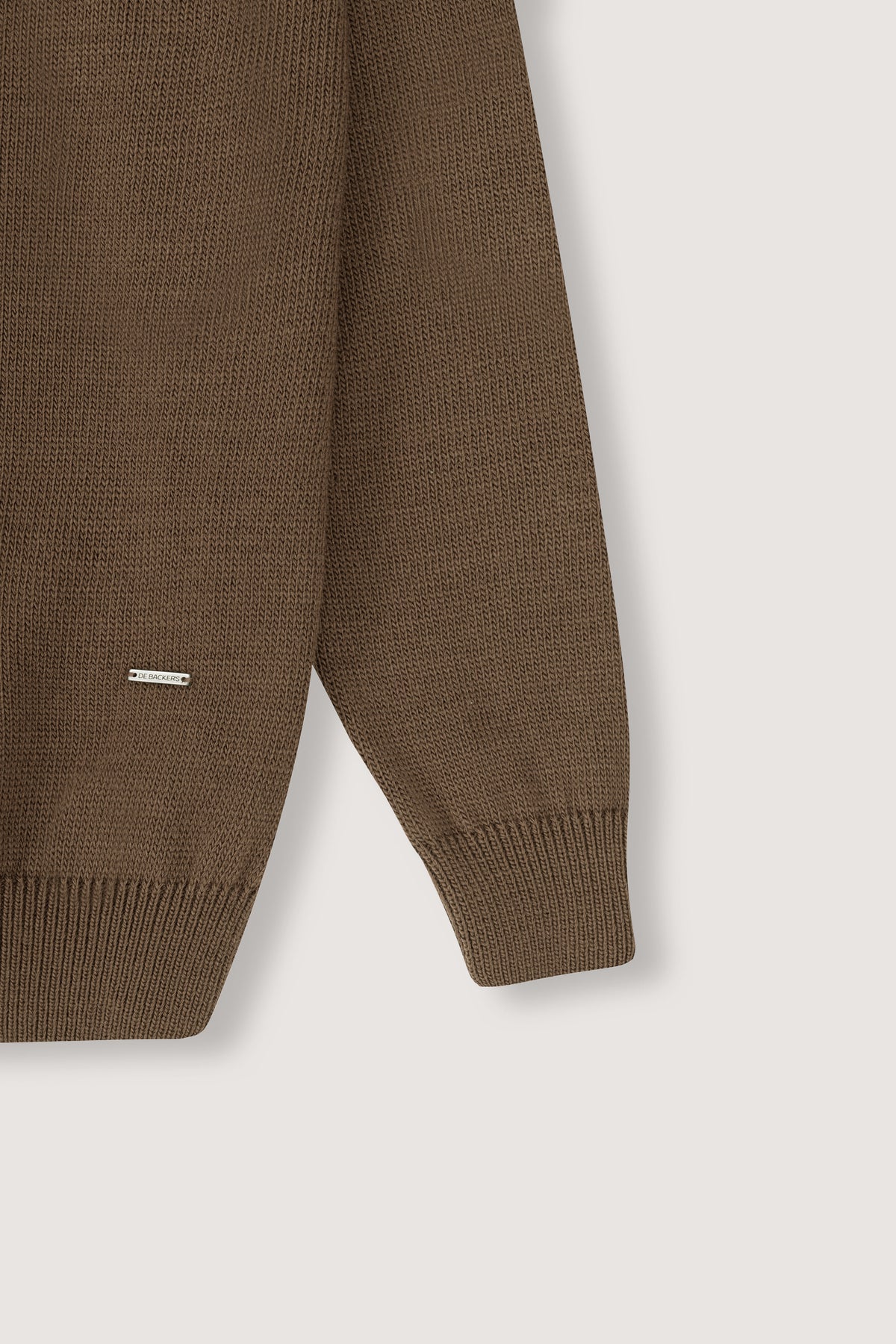 Teal High-Neck Zipper Sweater - De Backers - 3