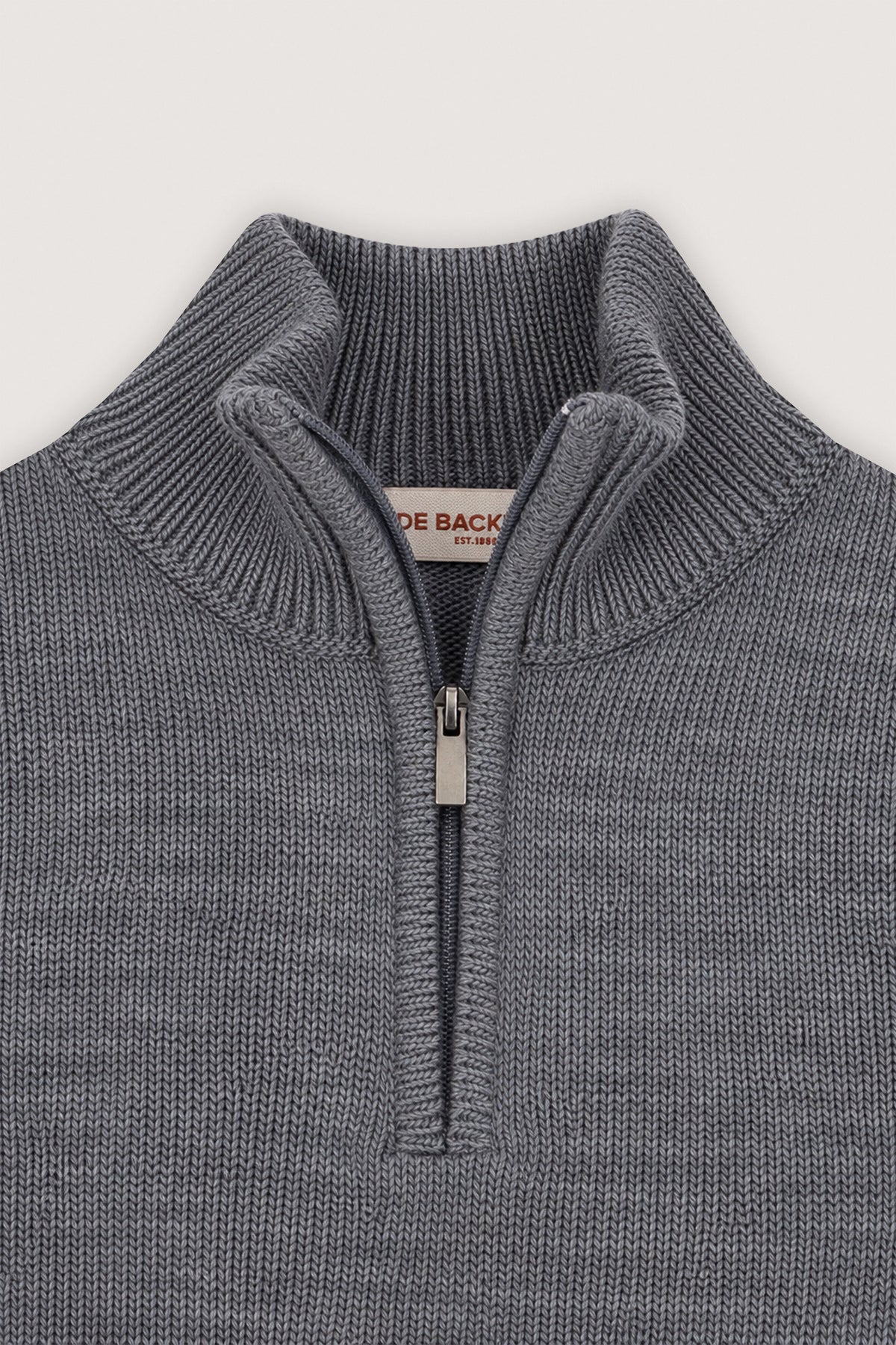 Lavender High-Neck Zipper Sweater - De Backers - 2