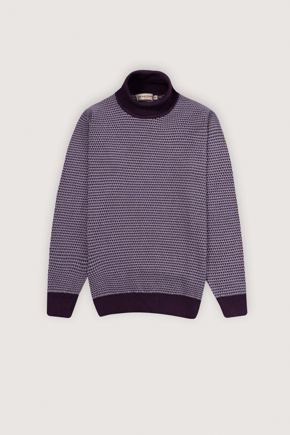 Dark Purple High-Neck Pullover - De Backers - 1