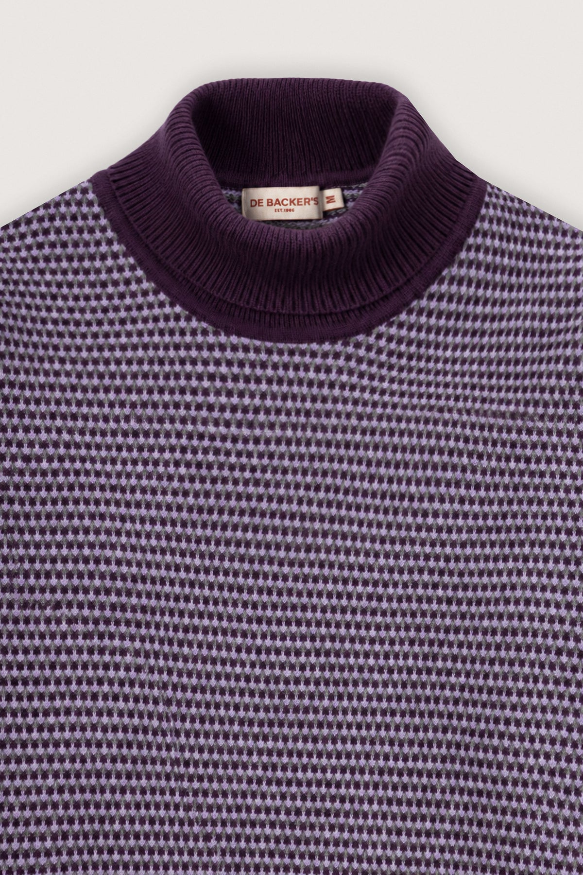 Dark Purple High-Neck Pullover - De Backers - 2