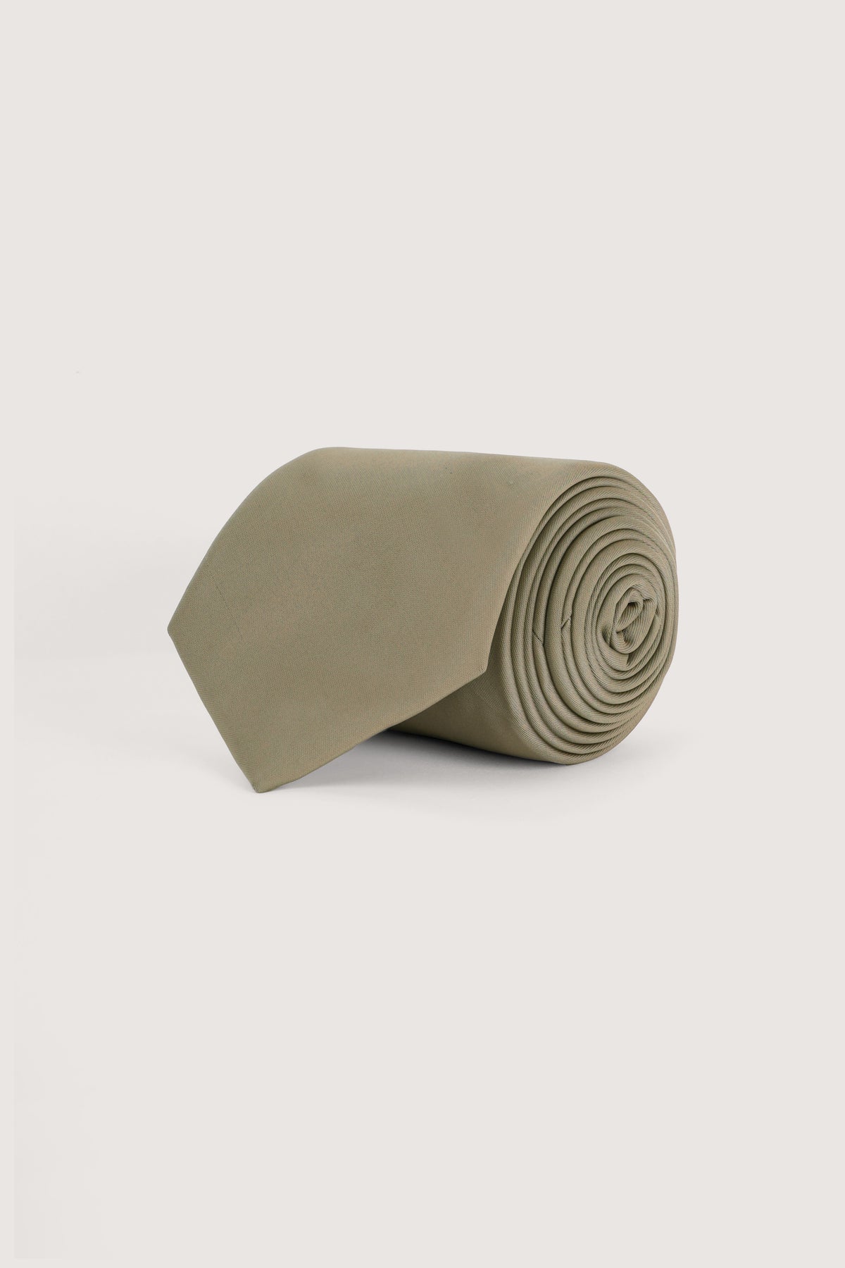Beige Solid Tie