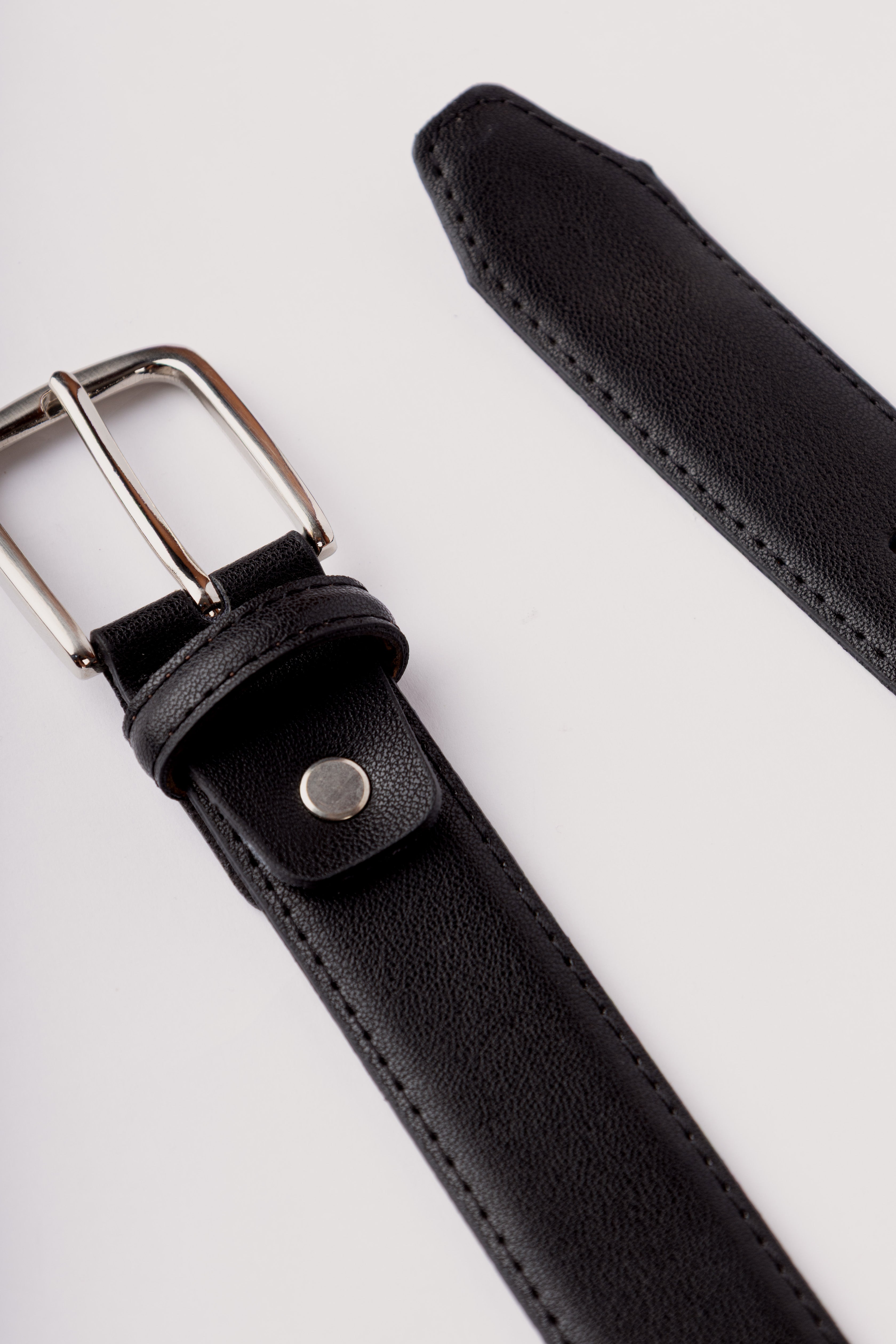 men's leather belt Egypt - Black Classic Belt Genuine Leather - 2