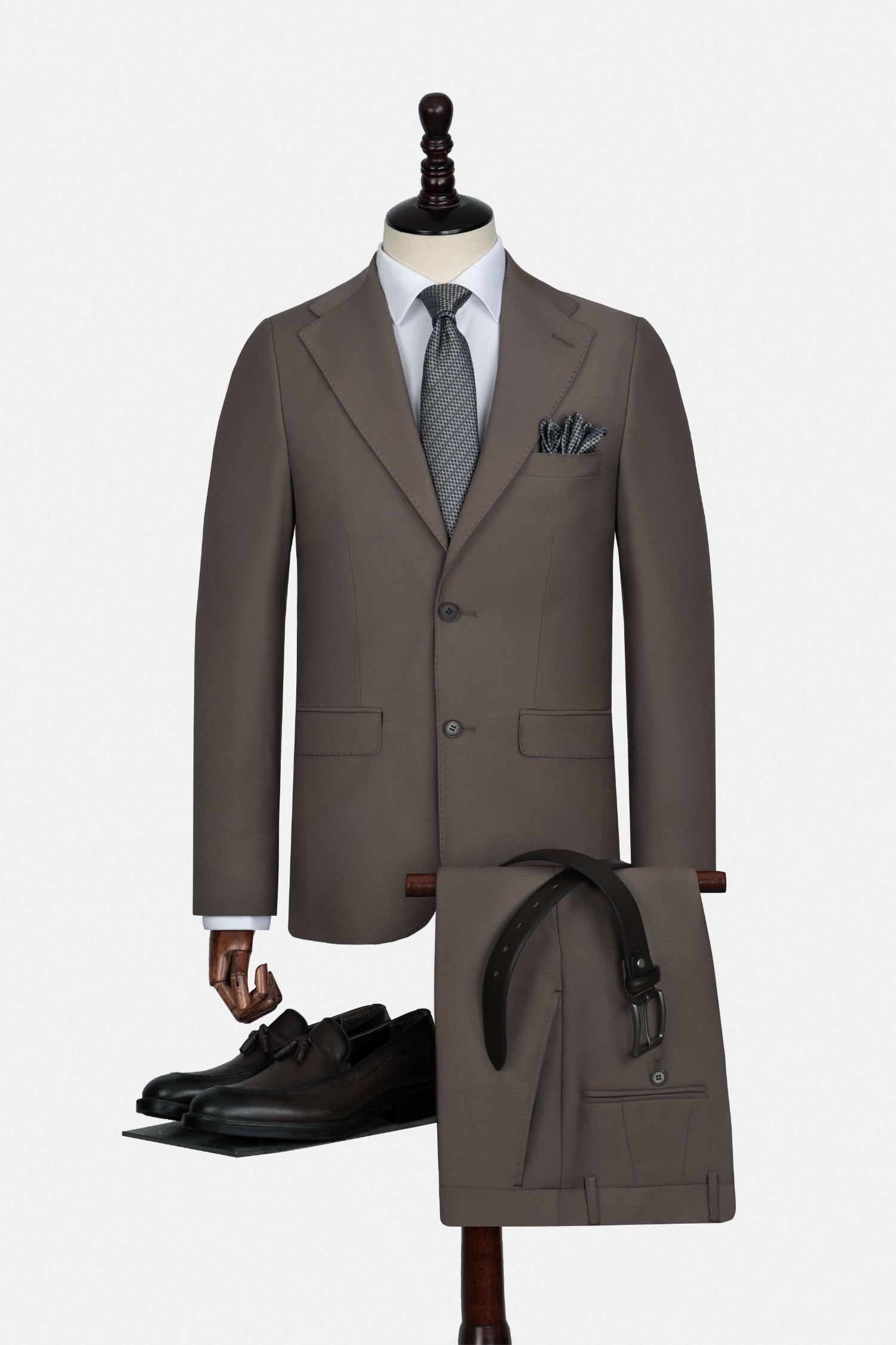 Solid Bamboo Brown Suit