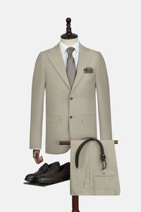 Solid Bamboo Light Beige Suit