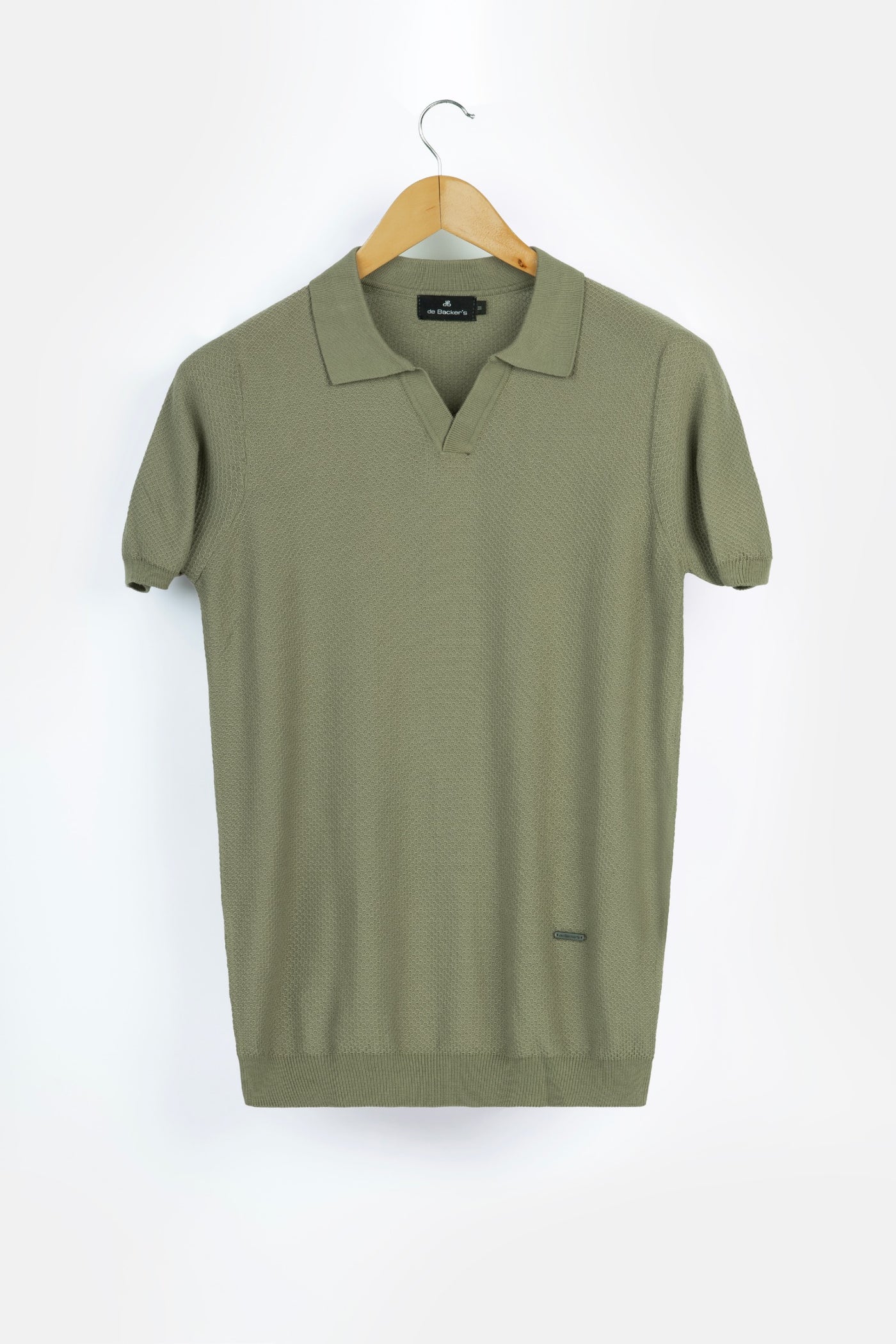 Jacquard Moss Green Polo