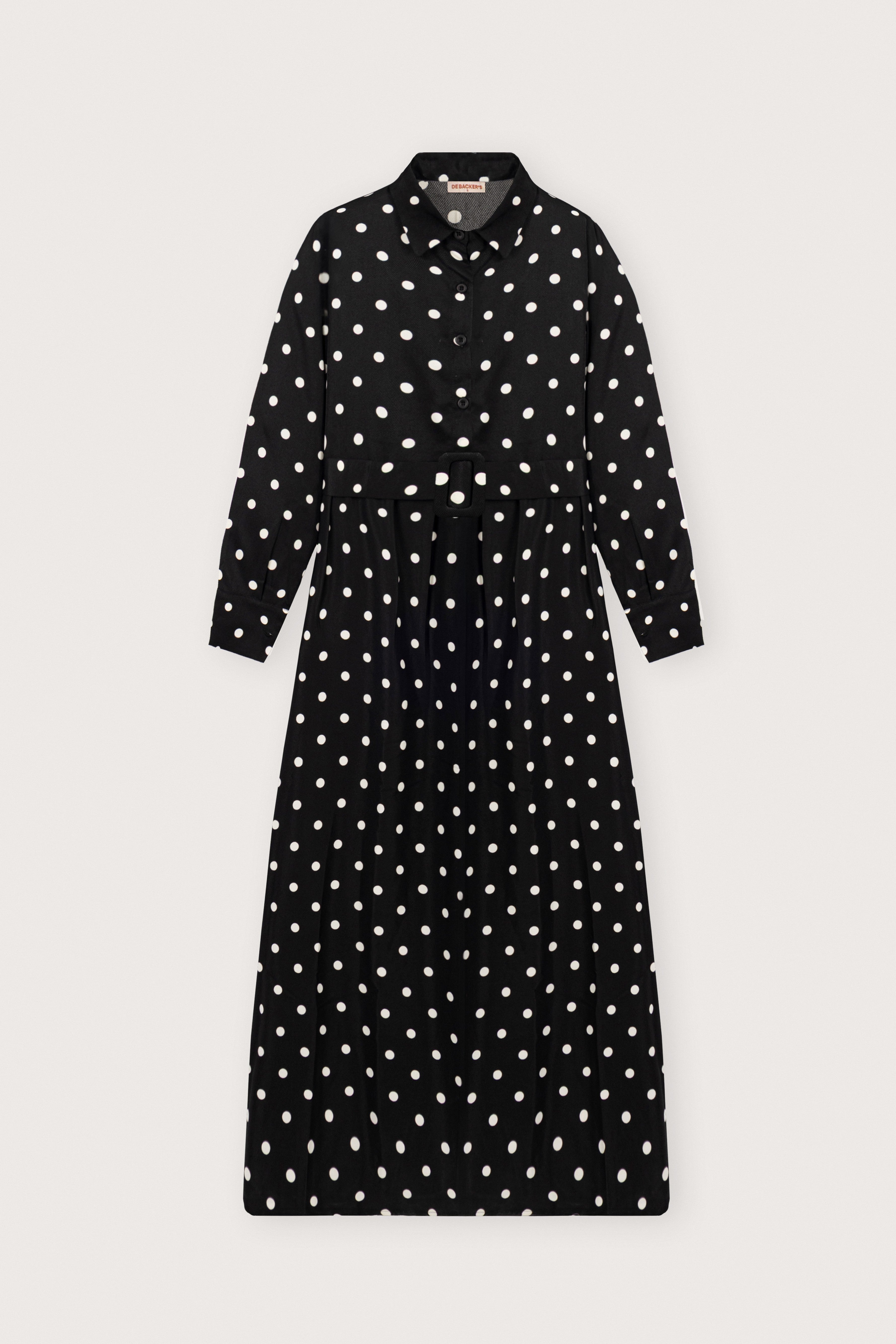 women's dress Egypt - Black Long-sleeved Dress - 1