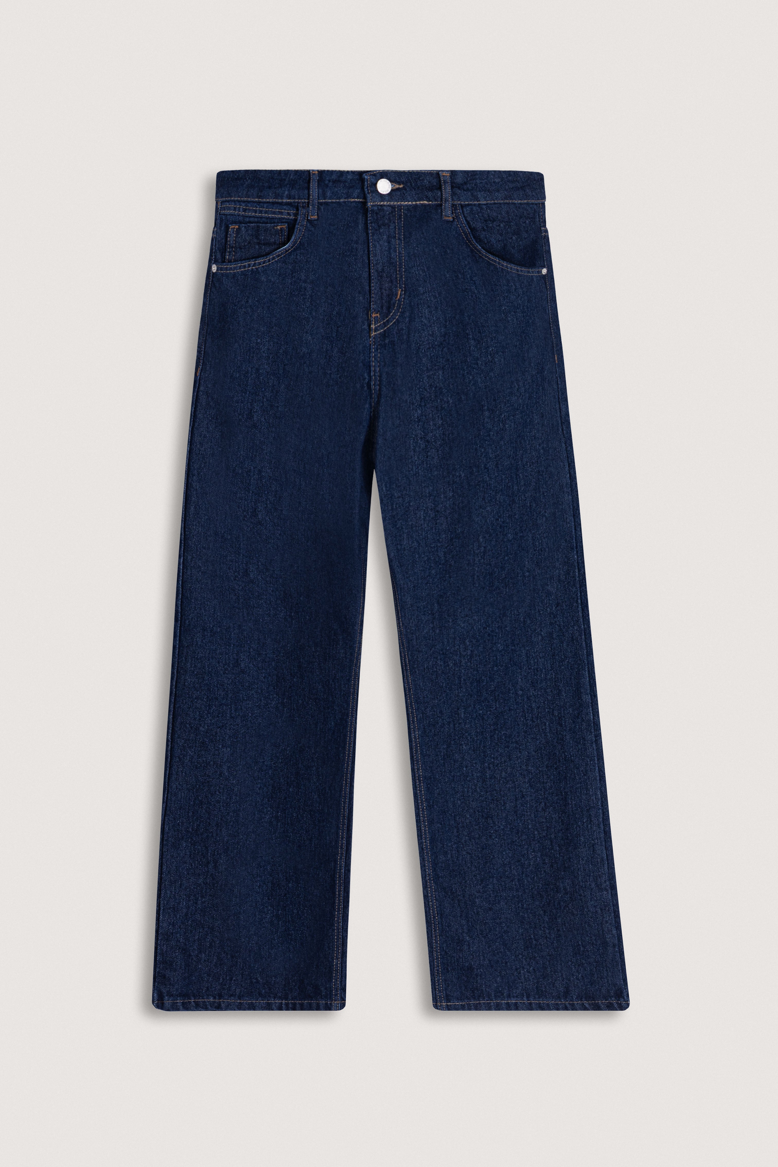 Dark Indigo Wash Wide-Leg Women's Jeans Pants | De Backers