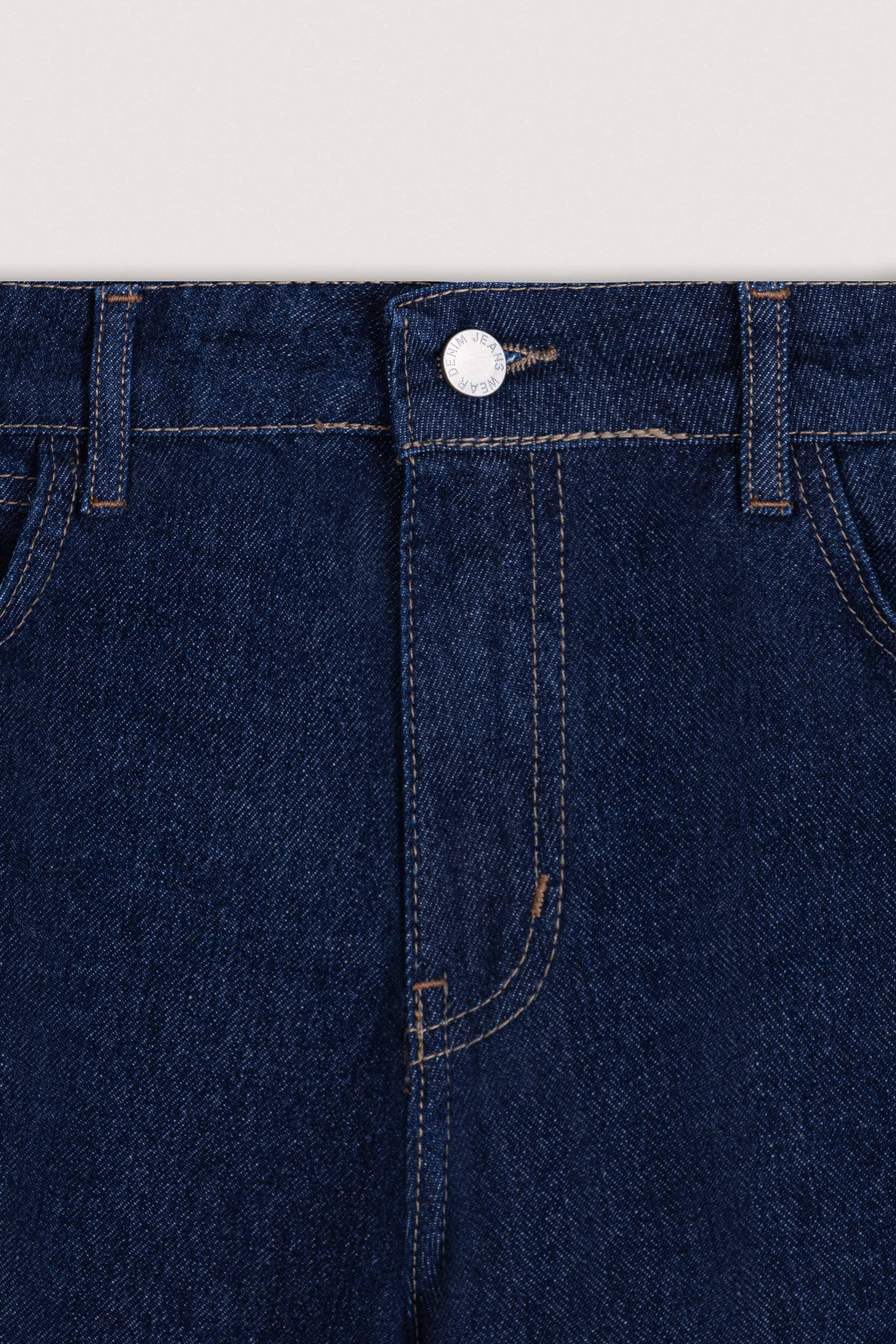 Dark Indigo Wash Wide-Leg Women's Jeans Pants