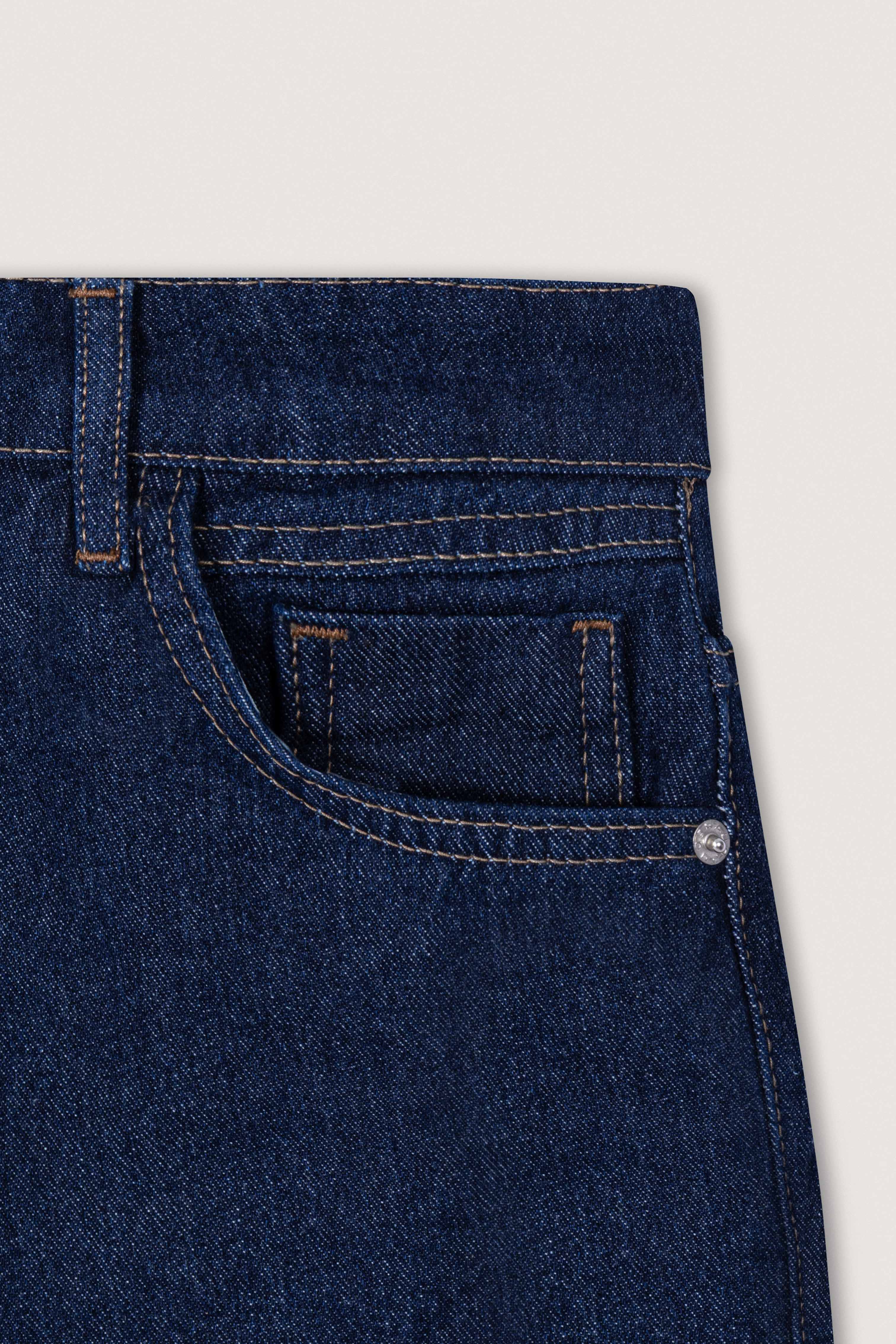 Dark Indigo Wash Wide-Leg Women's Jeans Pants