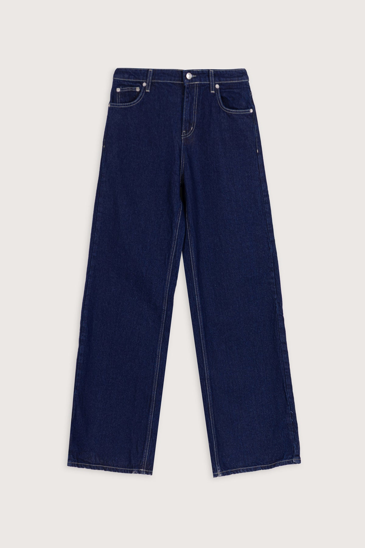 Dark Indigo Wash Flare-Leg Women's Jeans Pants - 1