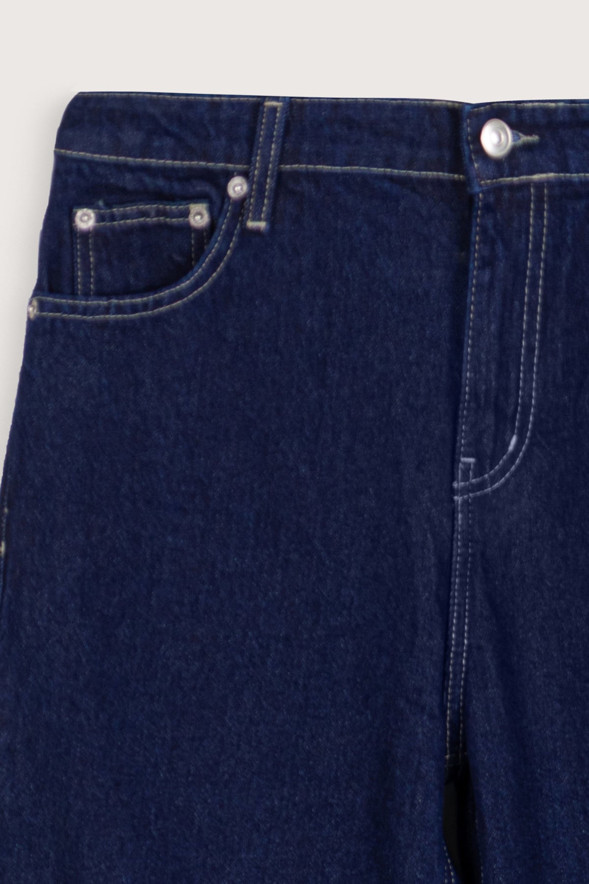 Dark Indigo Wash Flare-Leg Women's Jeans Pants - 3