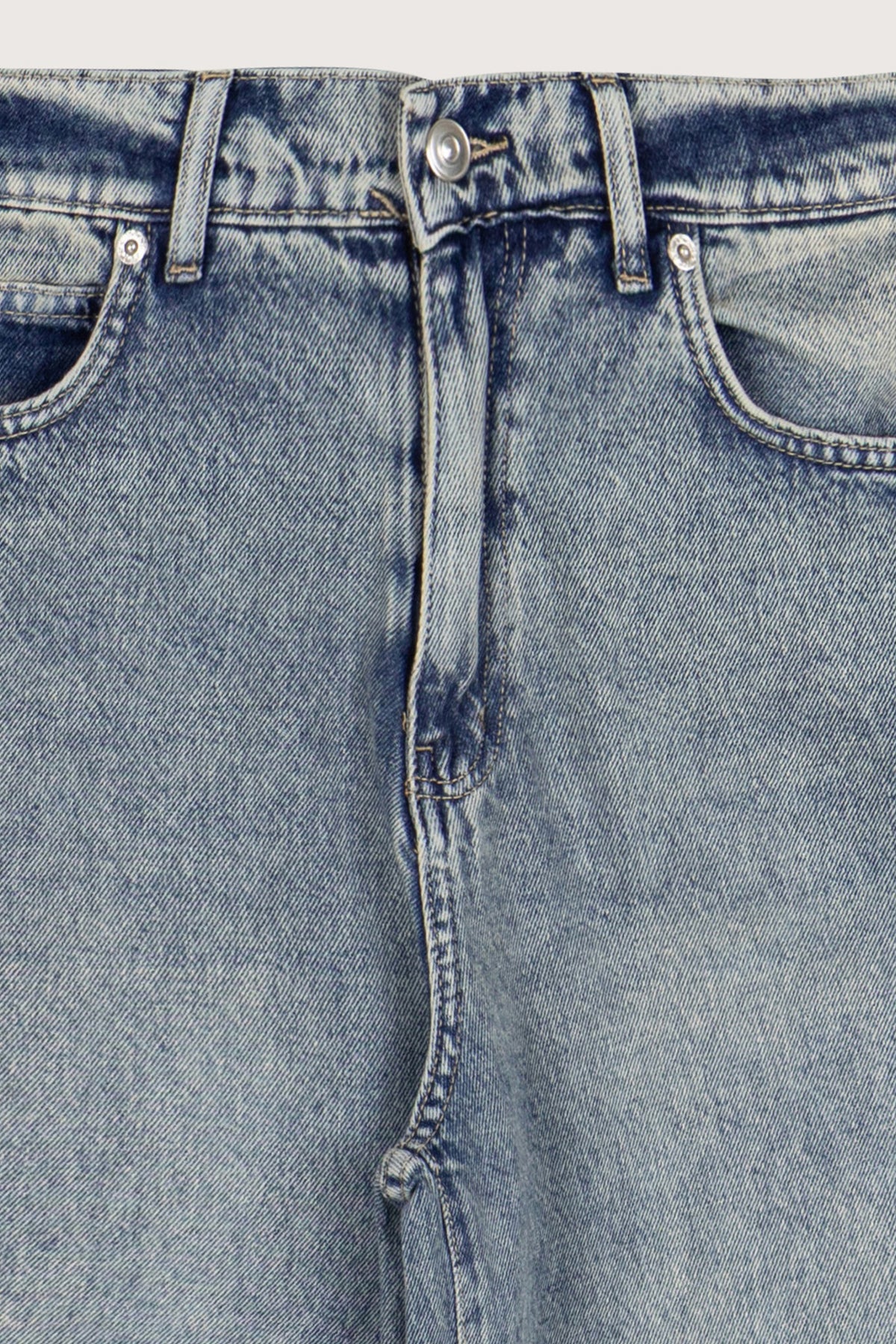 Dark Blue Wash Wide-Leg Women's Jeans Pants - 2