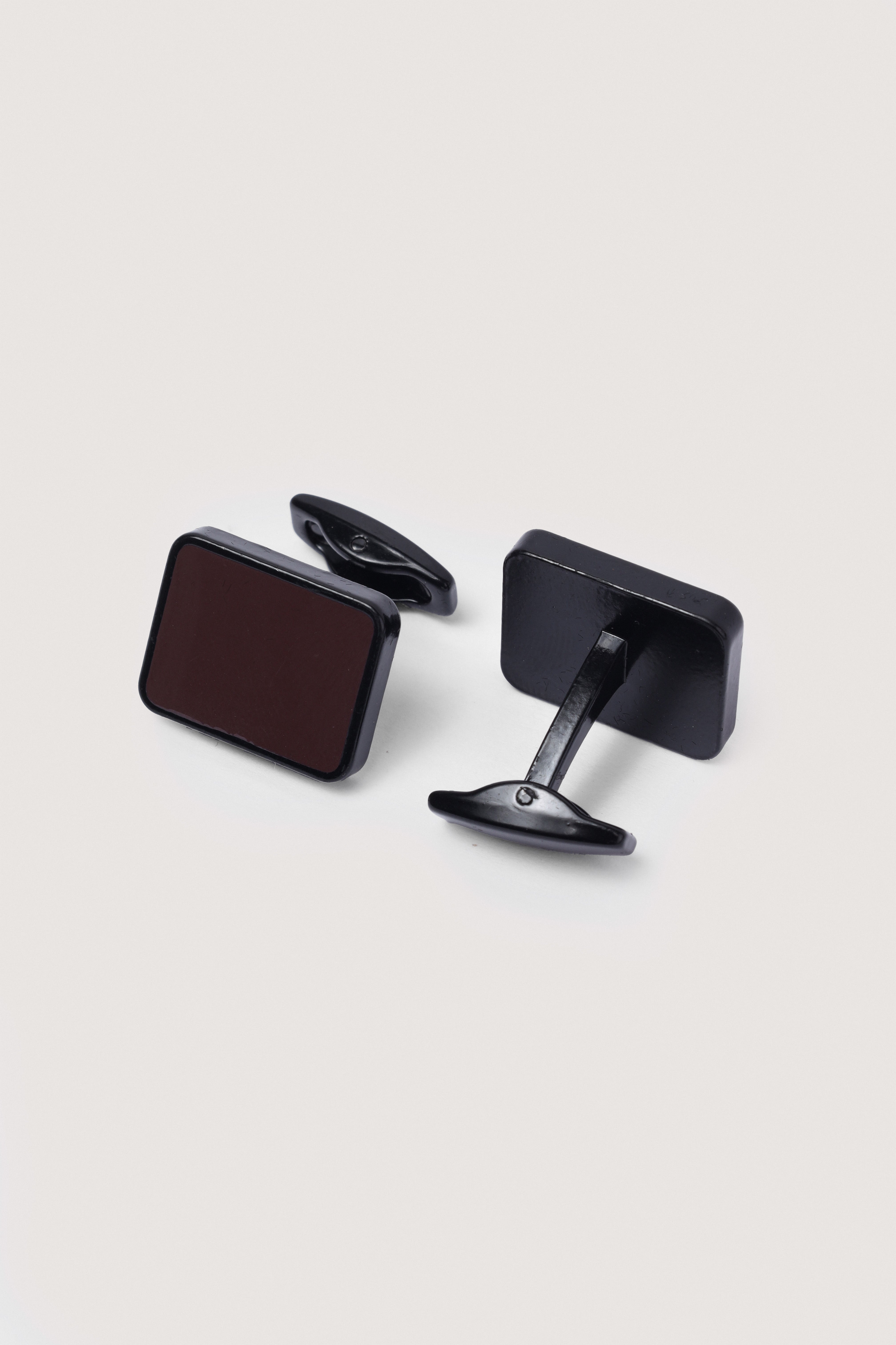 Reddish-Brown Rectangular Cufflinks