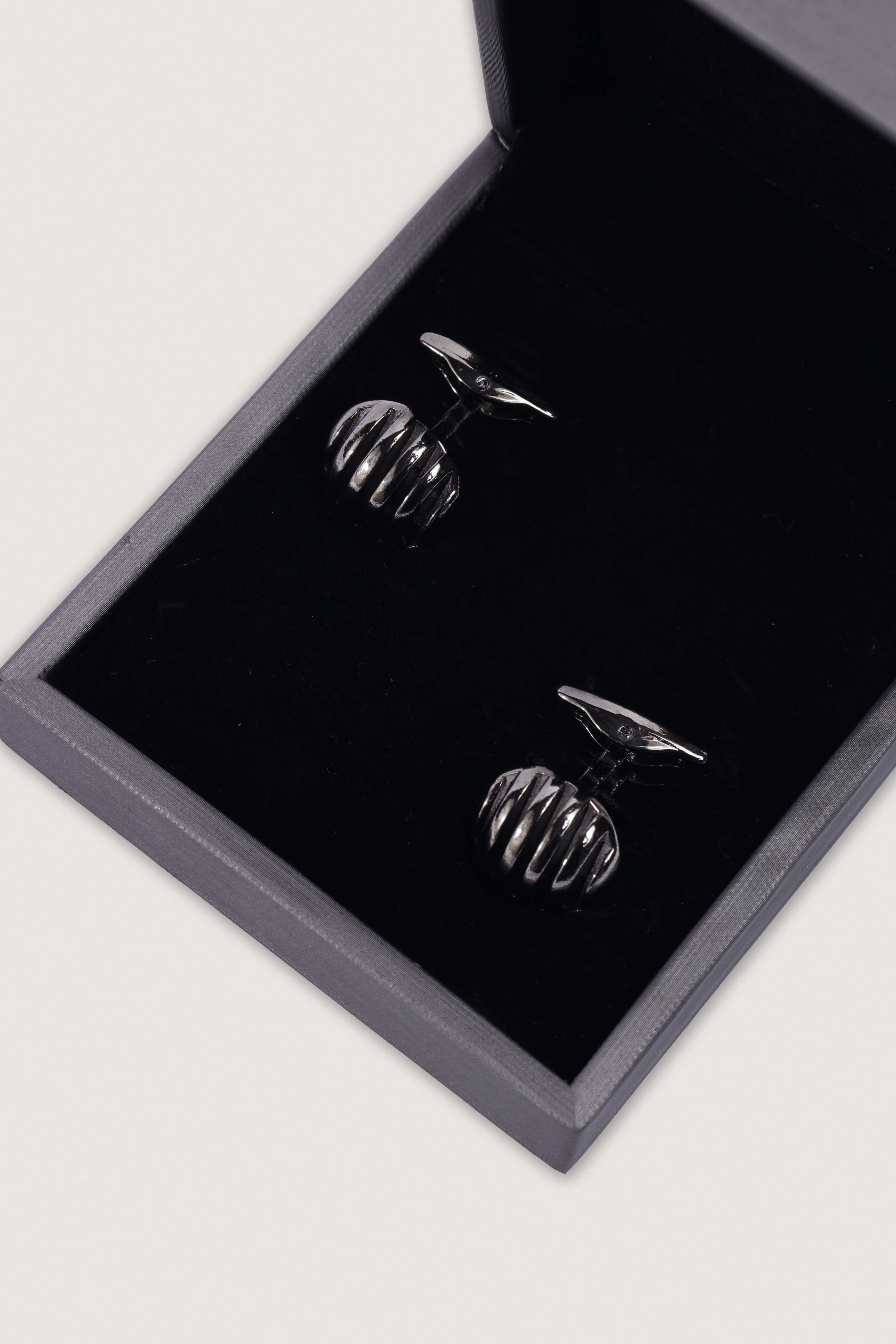 Silver Rounded Cufflinks