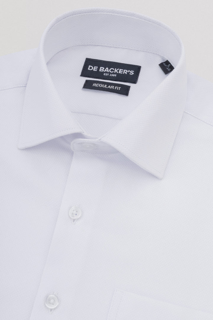 Jacquard White Classic Shirt