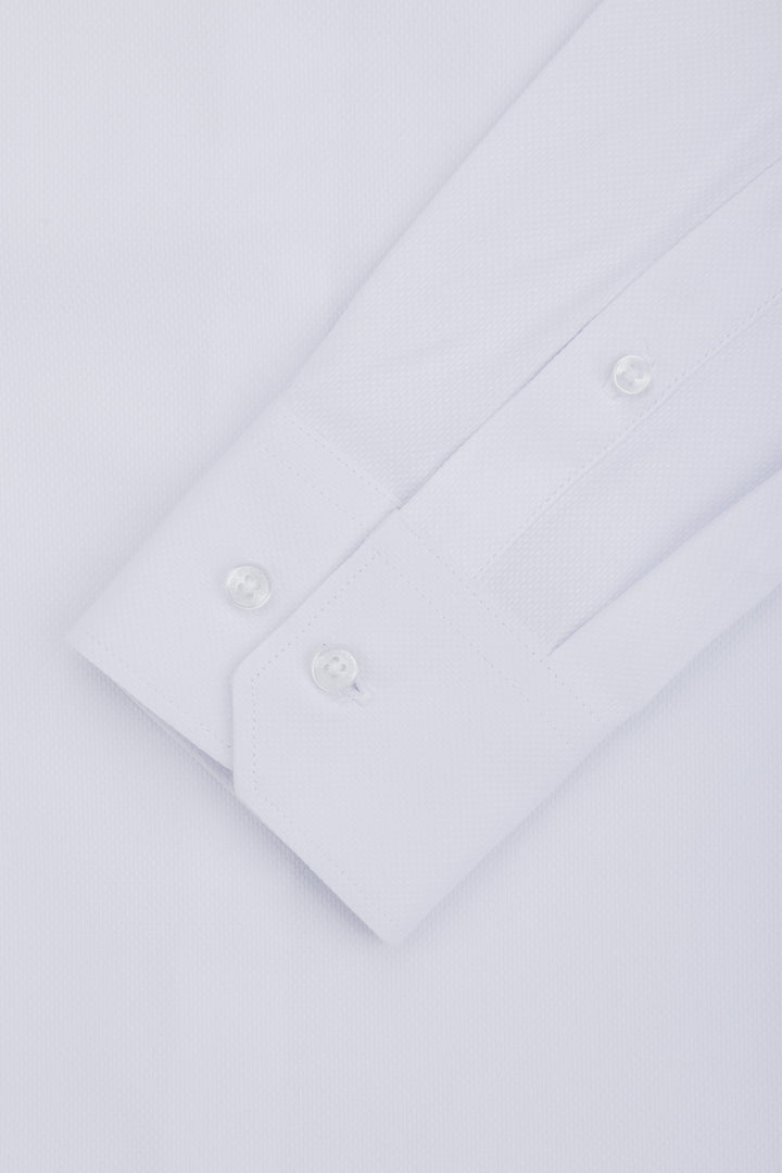 Jacquard White Classic Shirt