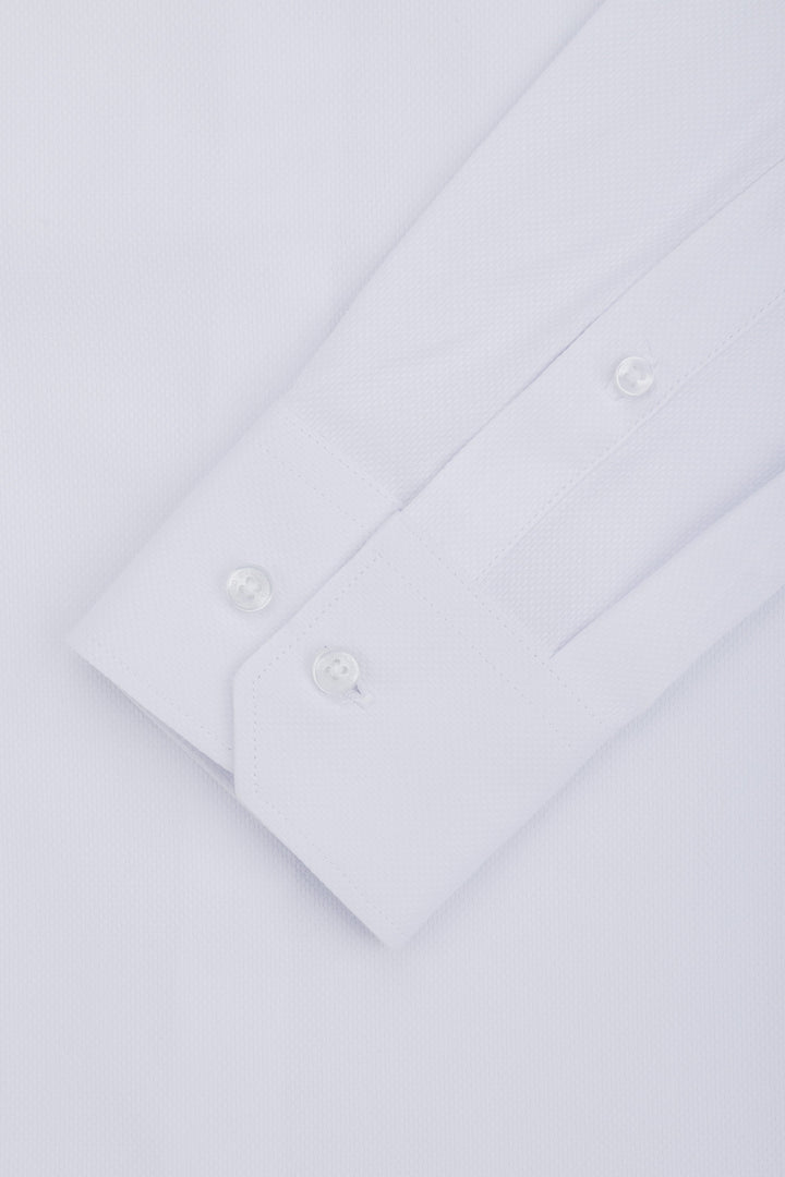 Jacquard White Classic Shirt