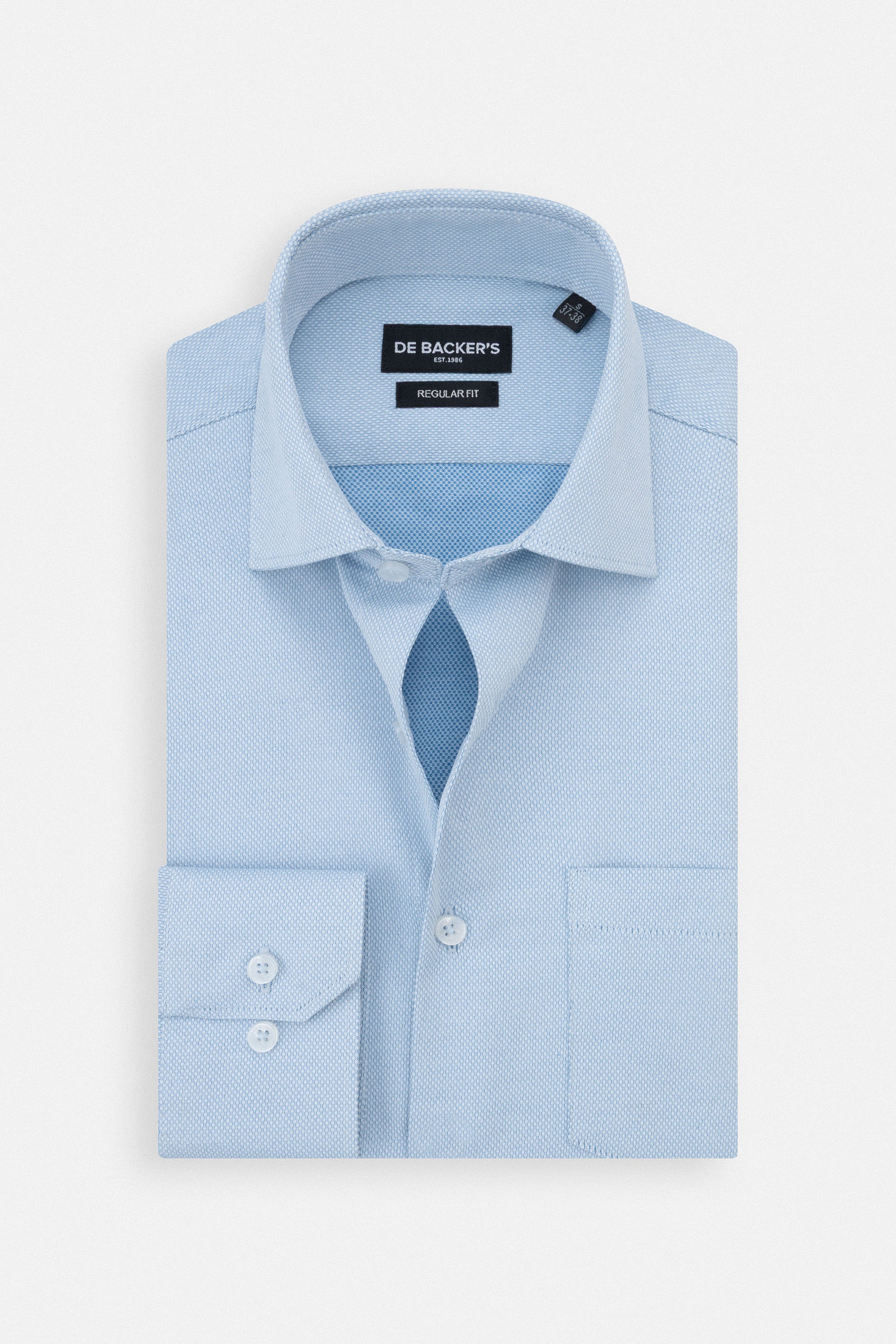 Jacquard light Blue Classic Shirt