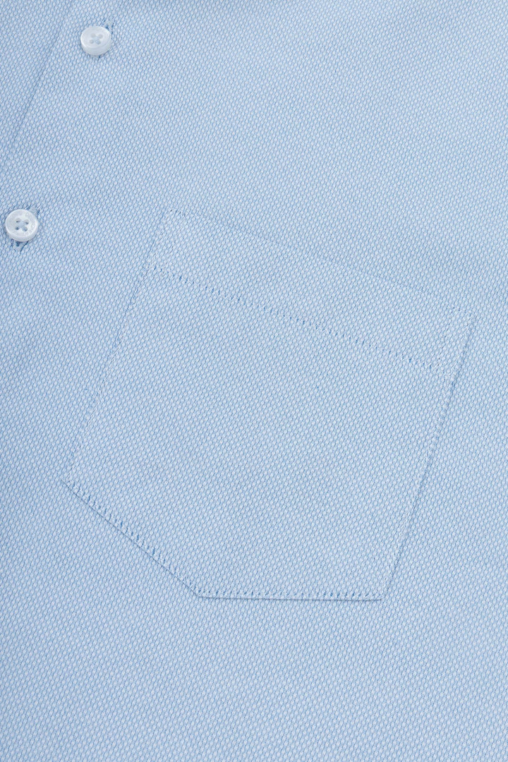 Jacquard light Blue Classic Shirt