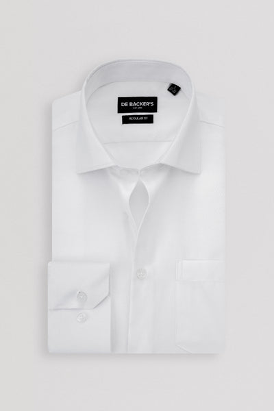 Jacquard White Classic Shirt
