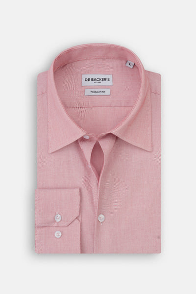 قميص كلاسيكي جاكار بلون روز