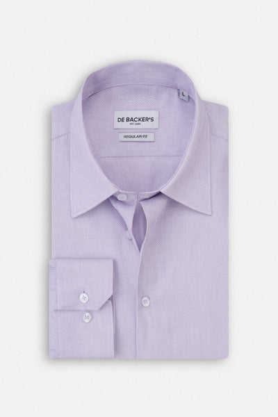 قميص كلاسيكي جاكار بنفسجي