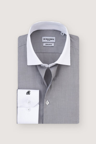 Gray Striped Bamboo Classic Shirt
