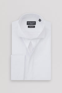 Jacquard White Wingtip Shirt