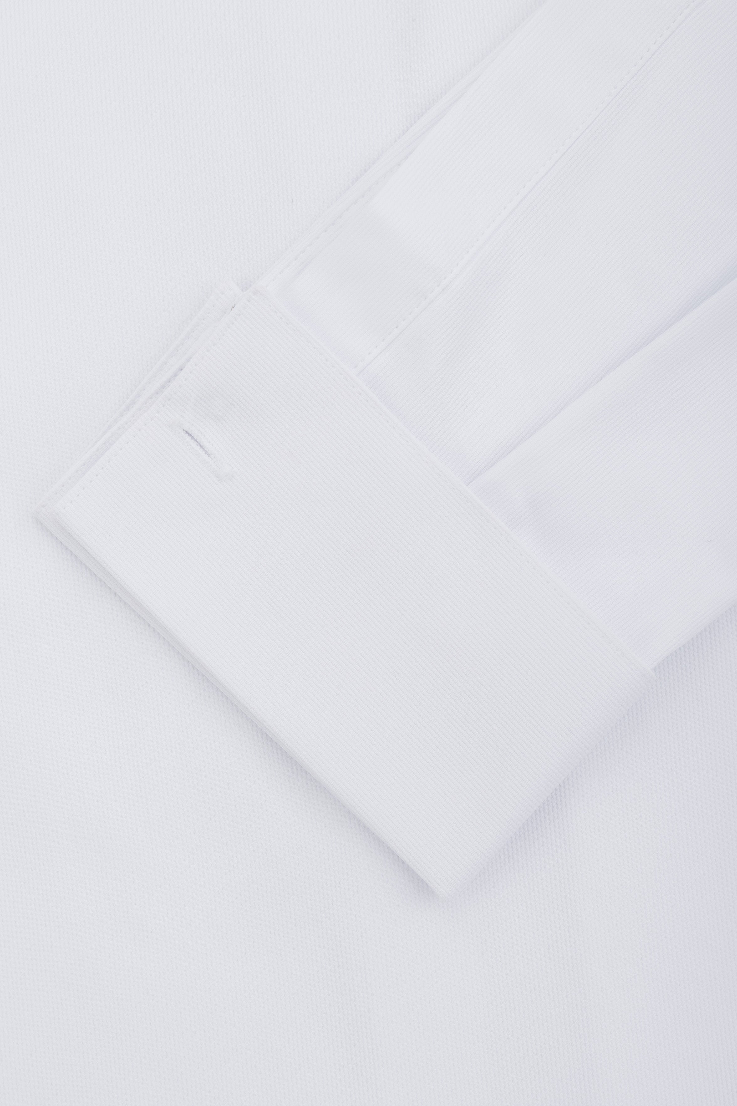 Jacquard White Wingtip Shirt